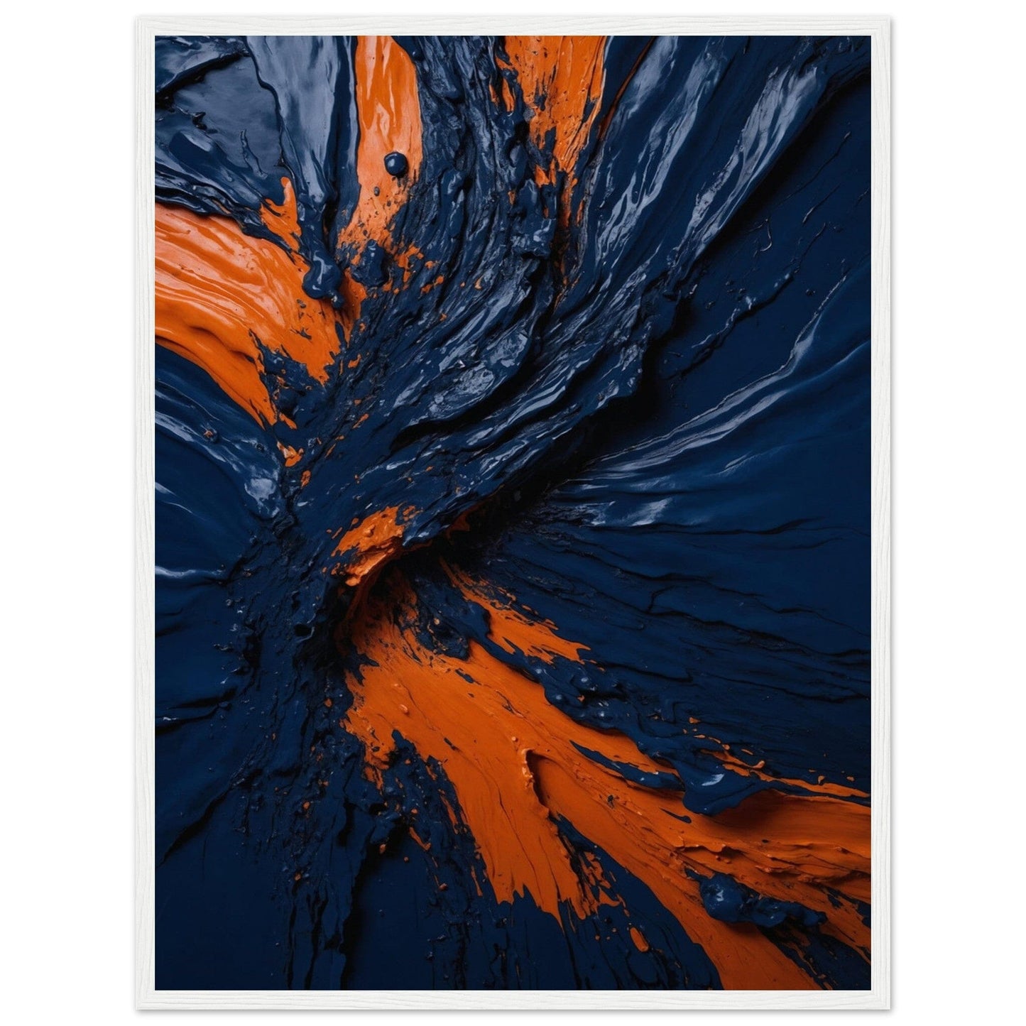 Premium Matte Paper Wooden Framed Poster - Exklusive Kunst in stilvollen Holzrahmen Print Material Modern Masterpieces 45x60 cm / 18x24″ White frame 