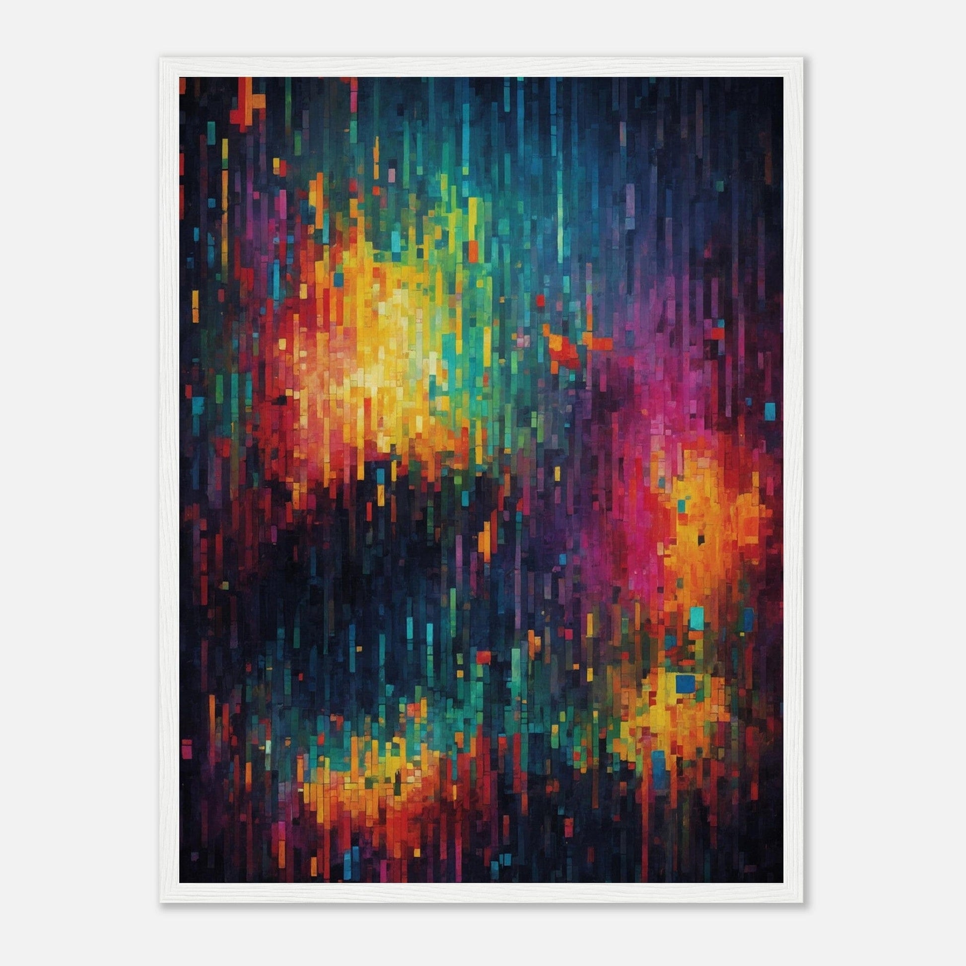 Premium Matte Paper Wooden Framed Poster - Exklusive Kunst in stilvollen Holzrahmen Print Material Modern Masterpieces 45x60 cm / 18x24″ White frame 
