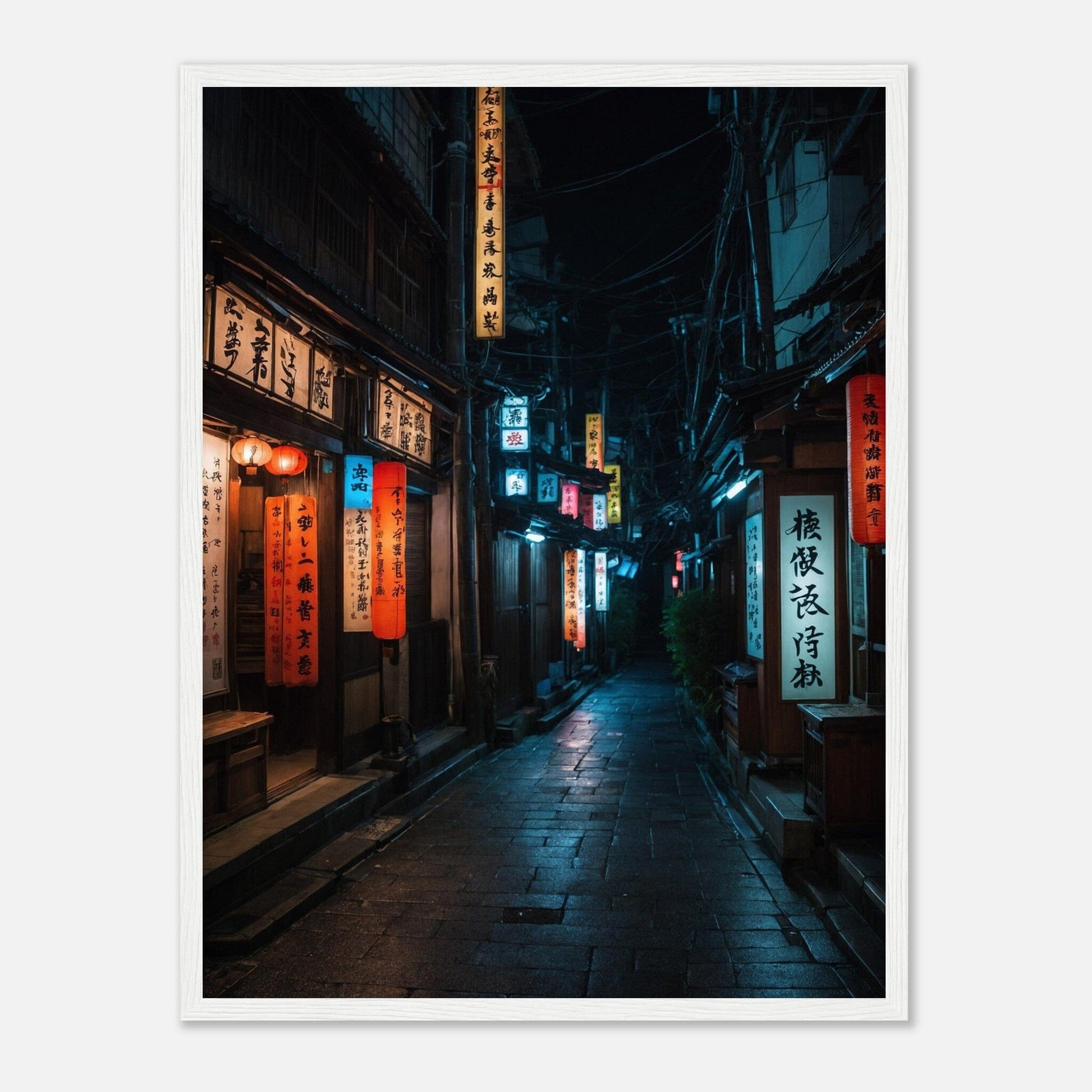 Premium Matte Paper Wooden Framed Poster - Exklusive Kunst in stilvollen Holzrahmen Print Material Modern Masterpieces 45x60 cm / 18x24″ White frame 