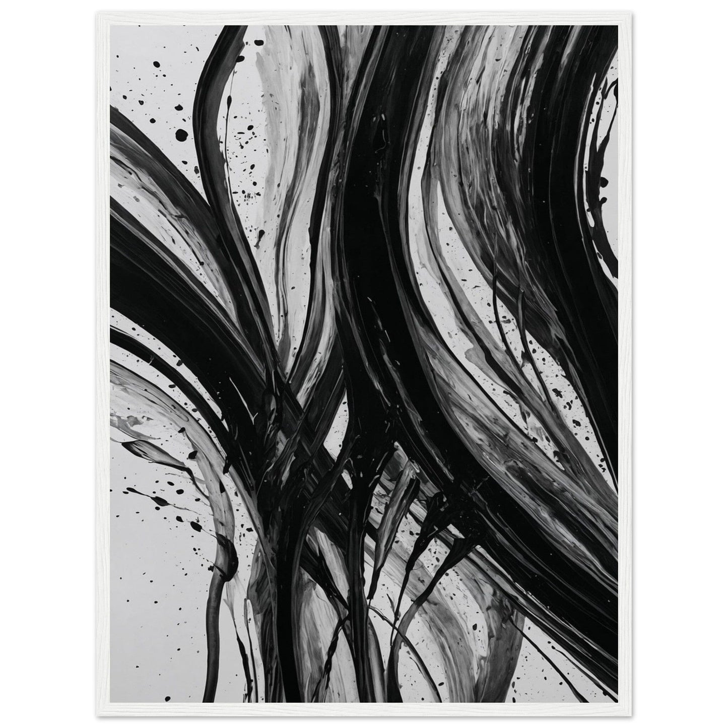 Premium Matte Paper Wooden Framed Poster - Exklusive Kunst in stilvollen Holzrahmen Print Material Modern Masterpieces 45x60 cm / 18x24″ White frame 