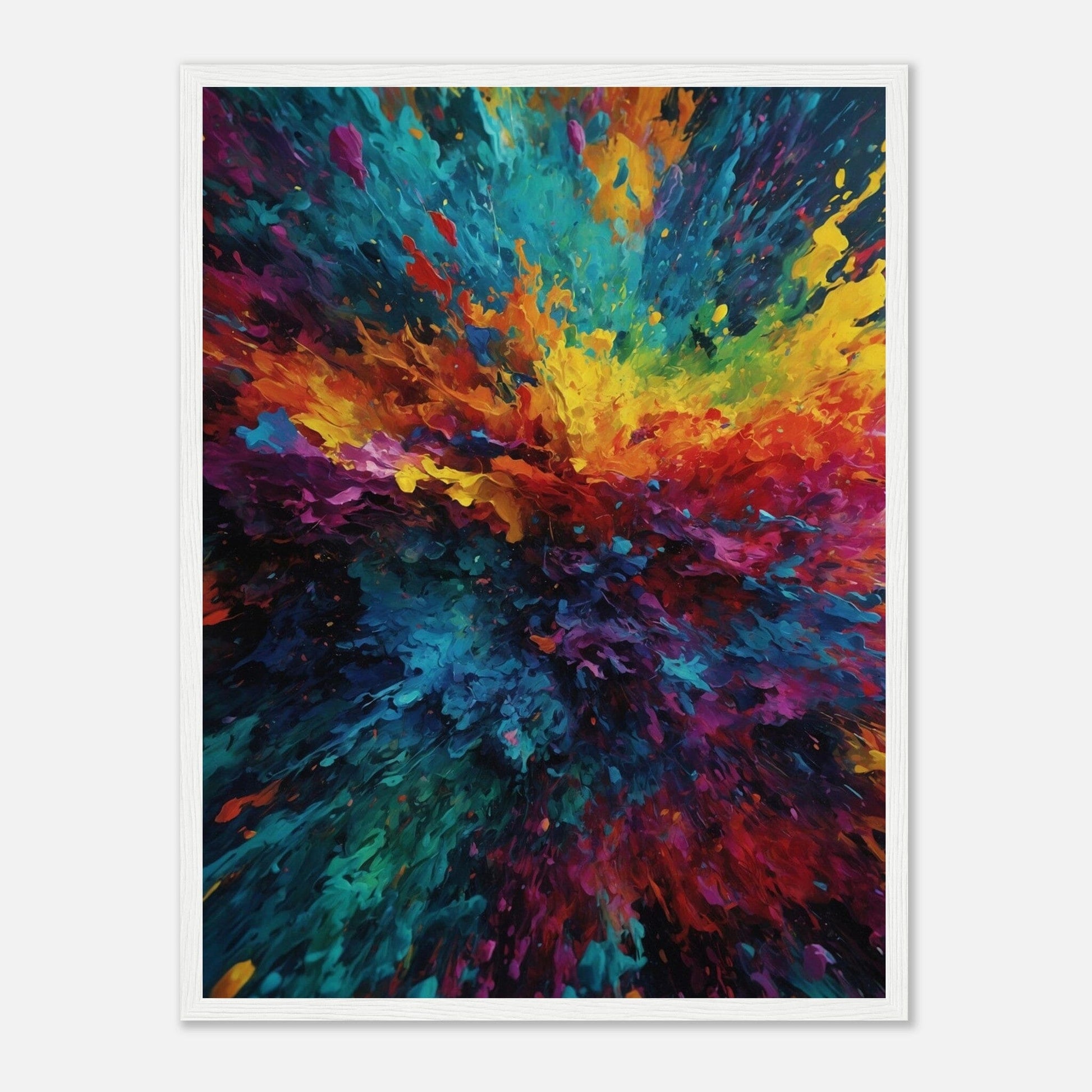 Premium Matte Paper Wooden Framed Poster - Exklusive Kunst in stilvollen Holzrahmen Print Material Modern Masterpieces 45x60 cm / 18x24″ White frame 