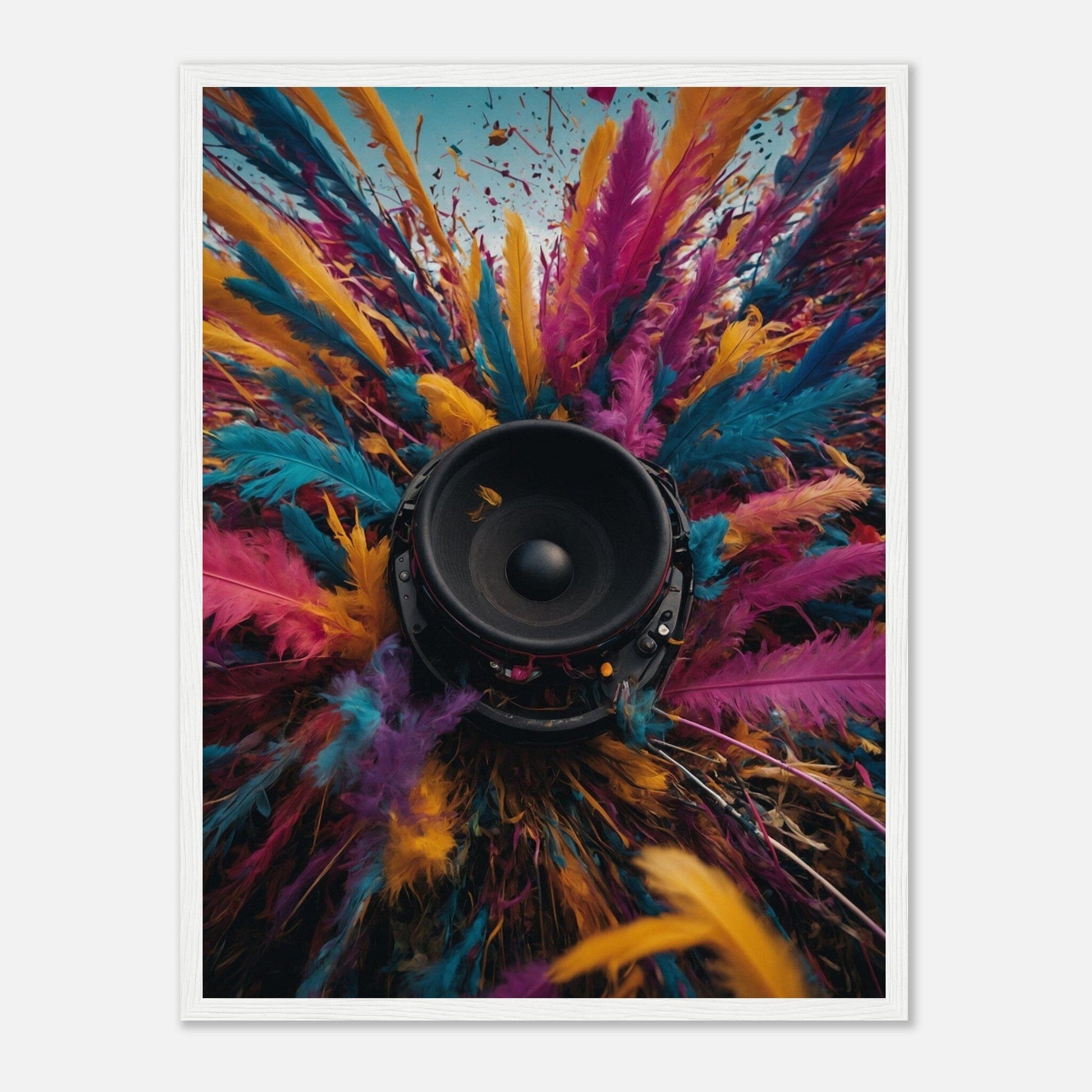 Premium Matte Paper Wooden Framed Poster - Exklusive Kunst in stilvollen Holzrahmen Print Material Modern Masterpieces 45x60 cm / 18x24″ White frame 