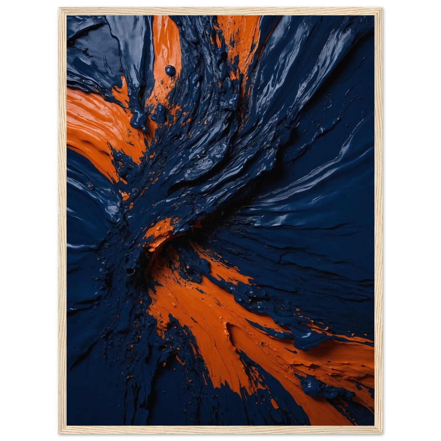 Premium Matte Paper Wooden Framed Poster - Exklusive Kunst in stilvollen Holzrahmen Print Material Modern Masterpieces 45x60 cm / 18x24″ Wood frame 