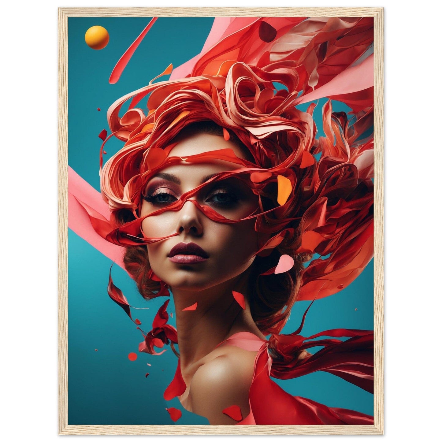 Premium Matte Paper Wooden Framed Poster - Exklusive Kunst in stilvollen Holzrahmen Print Material Modern Masterpieces 45x60 cm / 18x24″ Wood frame 