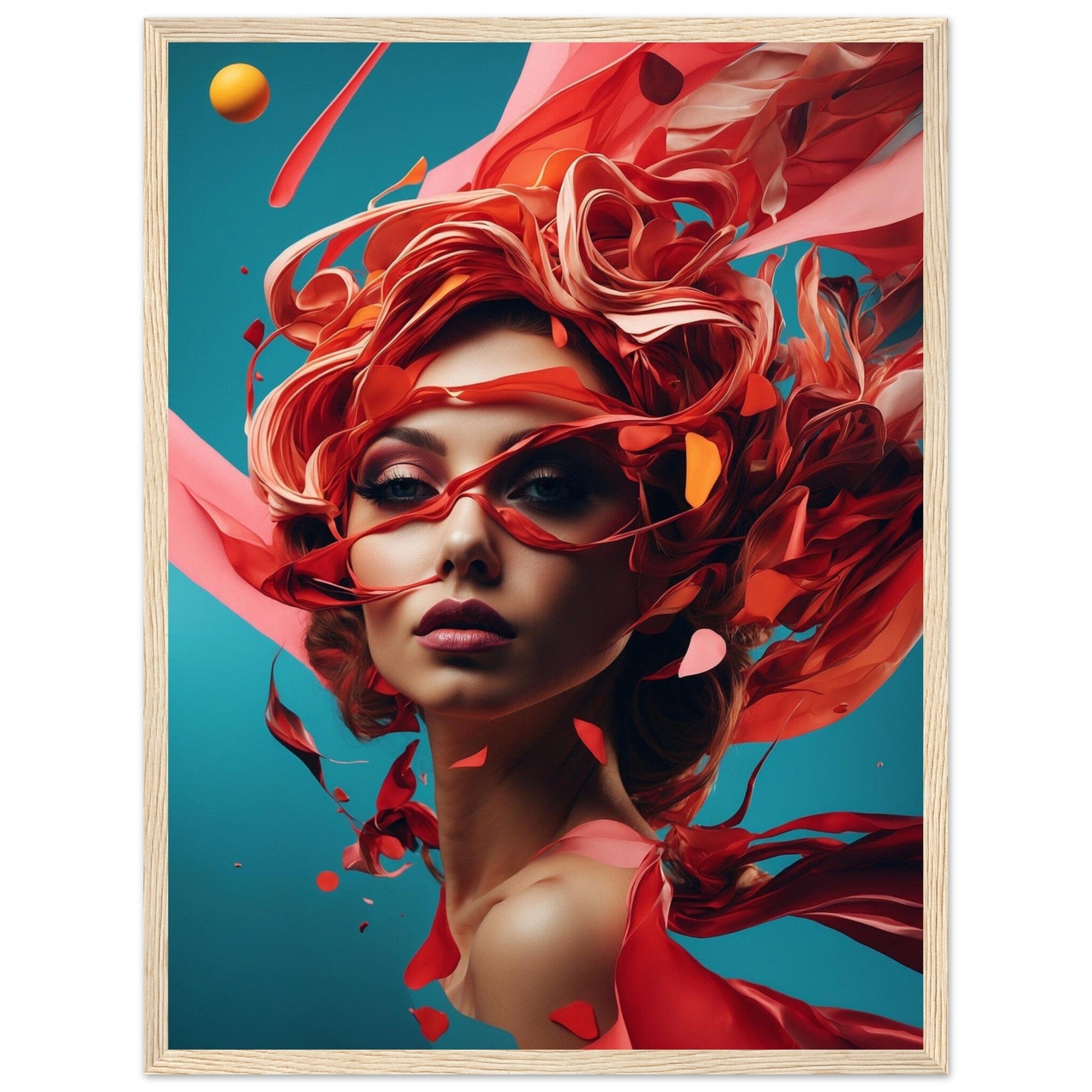 Premium Matte Paper Wooden Framed Poster - Exklusive Kunst in stilvollen Holzrahmen Print Material Modern Masterpieces 45x60 cm / 18x24″ Wood frame 