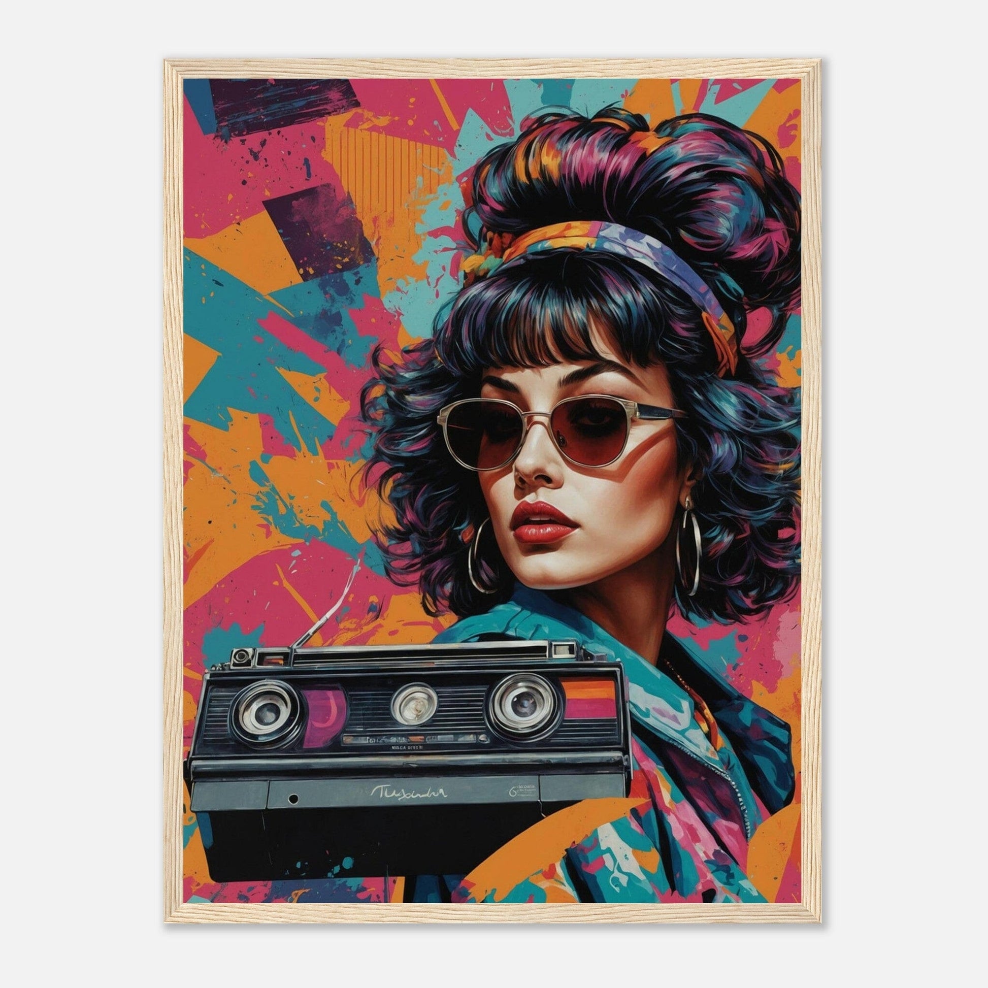 Premium Matte Paper Wooden Framed Poster - Exklusive Kunst in stilvollen Holzrahmen Print Material Modern Masterpieces 45x60 cm / 18x24″ Wood frame 