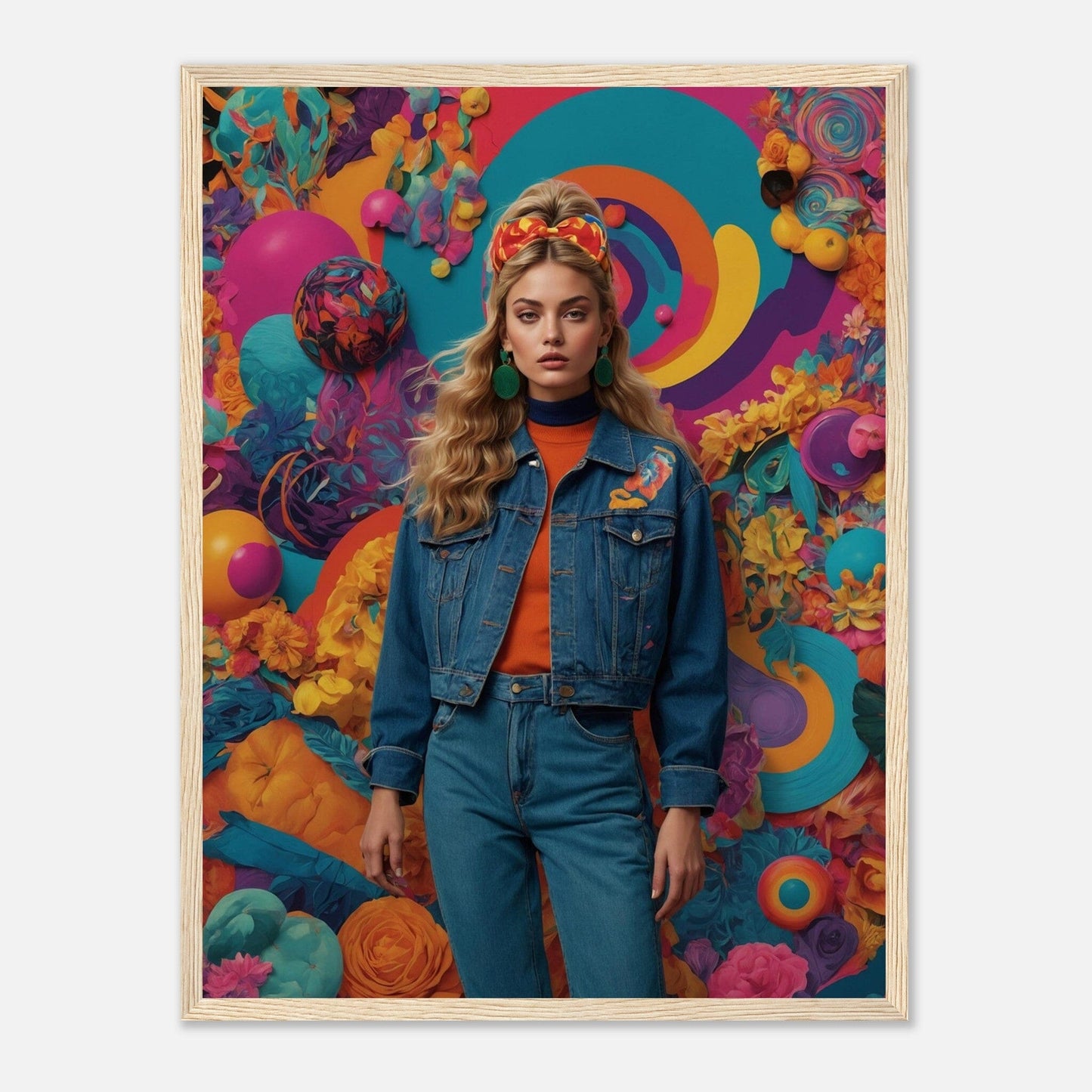 Premium Matte Paper Wooden Framed Poster - Exklusive Kunst in stilvollen Holzrahmen Print Material Modern Masterpieces 45x60 cm / 18x24″ Wood frame 