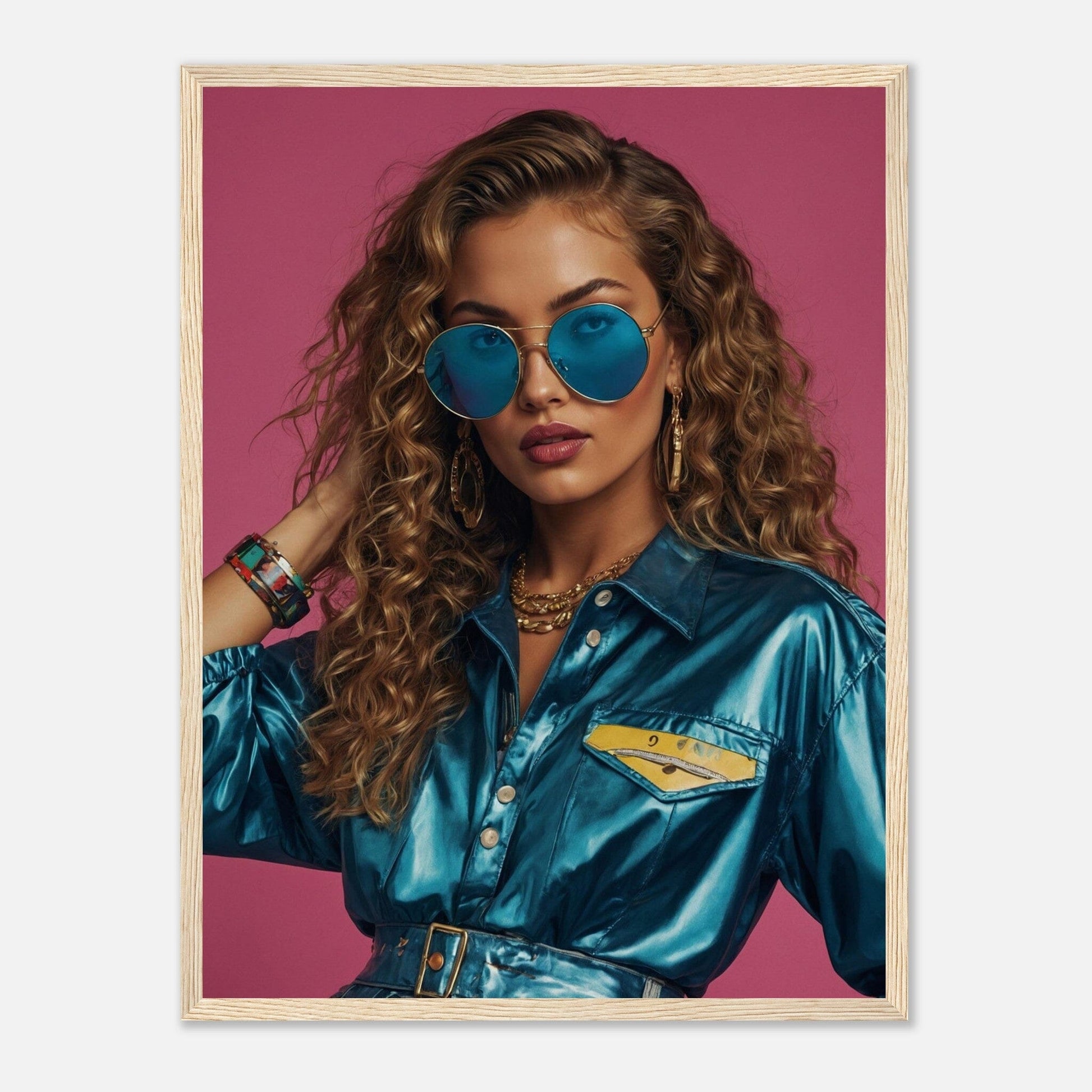Premium Matte Paper Wooden Framed Poster - Exklusive Kunst in stilvollen Holzrahmen Print Material Modern Masterpieces 45x60 cm / 18x24″ Wood frame 