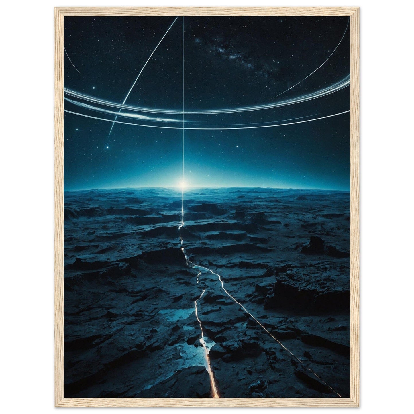Premium Matte Paper Wooden Framed Poster - Exklusive Kunst in stilvollen Holzrahmen Print Material Modern Masterpieces 45x60 cm / 18x24″ Wood frame 