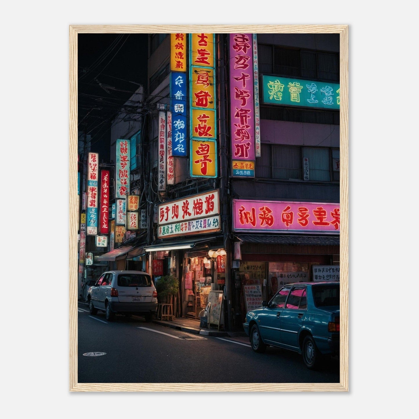 Premium Matte Paper Wooden Framed Poster - Exklusive Kunst in stilvollen Holzrahmen Print Material Modern Masterpieces 45x60 cm / 18x24″ Wood frame 