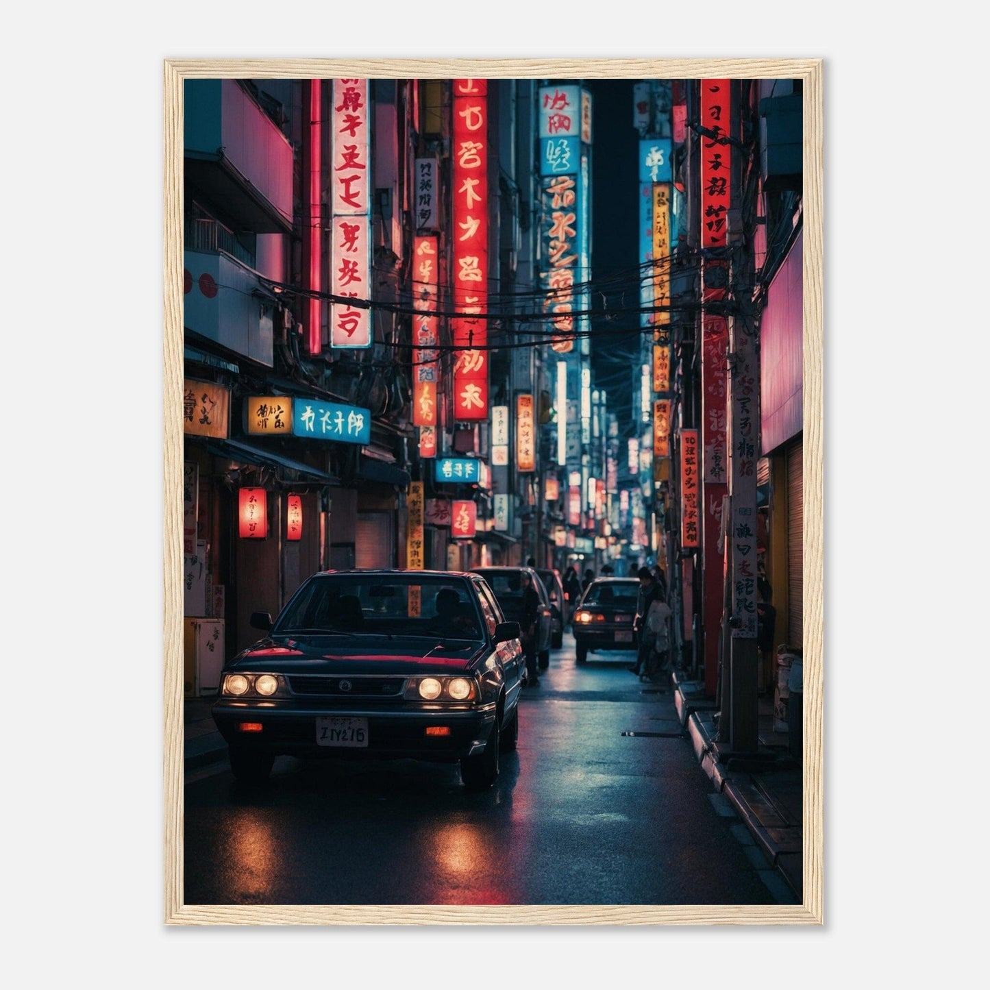Premium Matte Paper Wooden Framed Poster - Exklusive Kunst in stilvollen Holzrahmen Print Material Modern Masterpieces 45x60 cm / 18x24″ Wood frame 