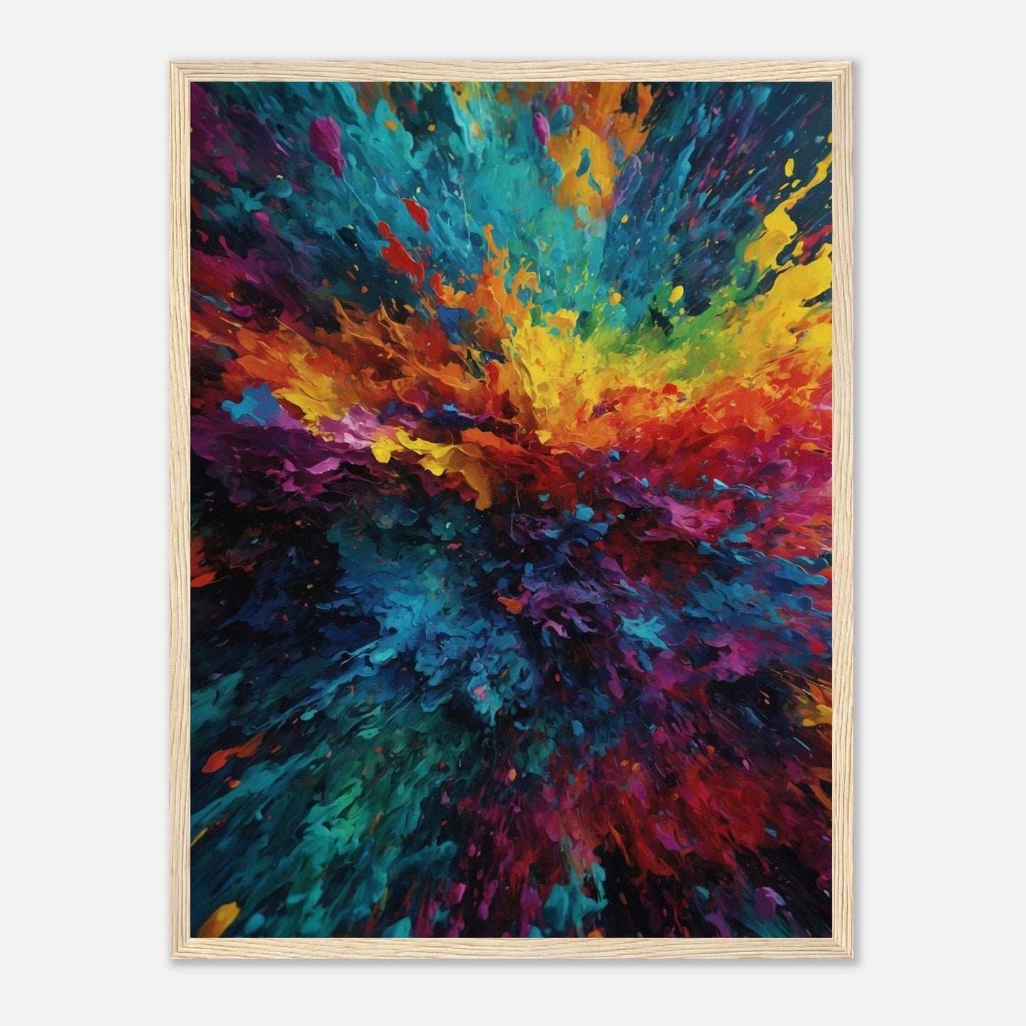 Premium Matte Paper Wooden Framed Poster - Exklusive Kunst in stilvollen Holzrahmen Print Material Modern Masterpieces 45x60 cm / 18x24″ Wood frame 