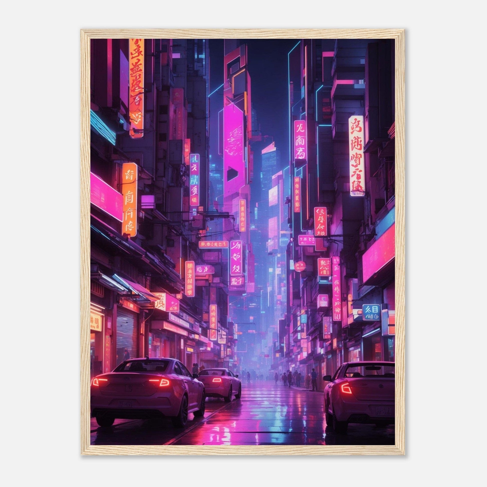 Premium Matte Paper Wooden Framed Poster - Exklusive Kunst in stilvollen Holzrahmen Print Material Modern Masterpieces 45x60 cm / 18x24″ Wood frame 
