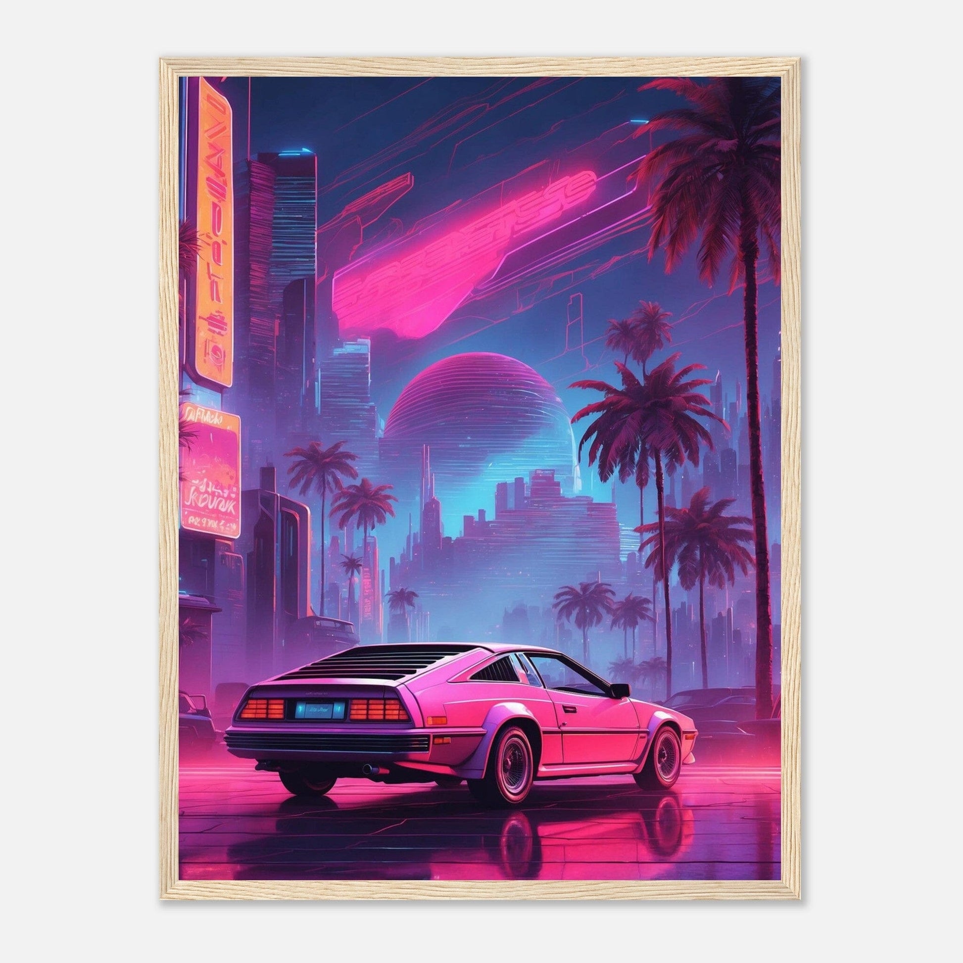 Premium Matte Paper Wooden Framed Poster - Exklusive Kunst in stilvollen Holzrahmen Print Material Modern Masterpieces 45x60 cm / 18x24″ Wood frame 