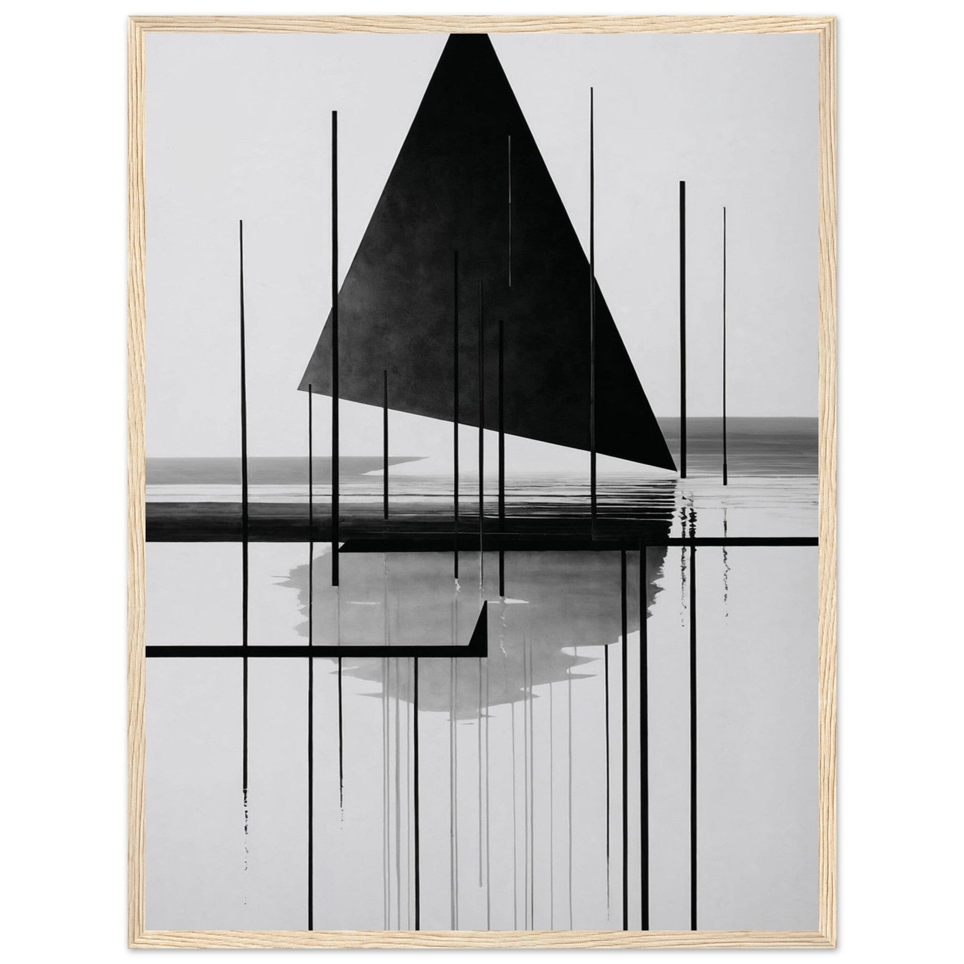 Premium Matte Paper Wooden Framed Poster - Exklusive Kunst in stilvollen Holzrahmen Print Material Modern Masterpieces 45x60 cm / 18x24″ Wood frame 