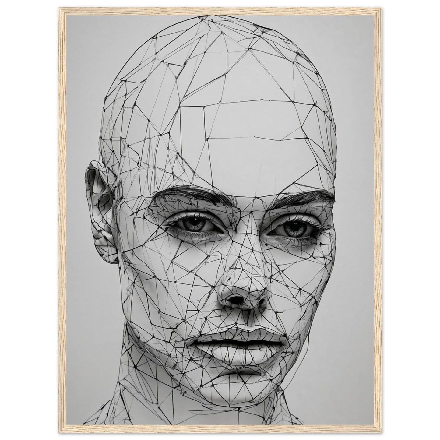 Premium Matte Paper Wooden Framed Poster - Exklusive Kunst in stilvollen Holzrahmen Print Material Modern Masterpieces 45x60 cm / 18x24″ Wood frame 