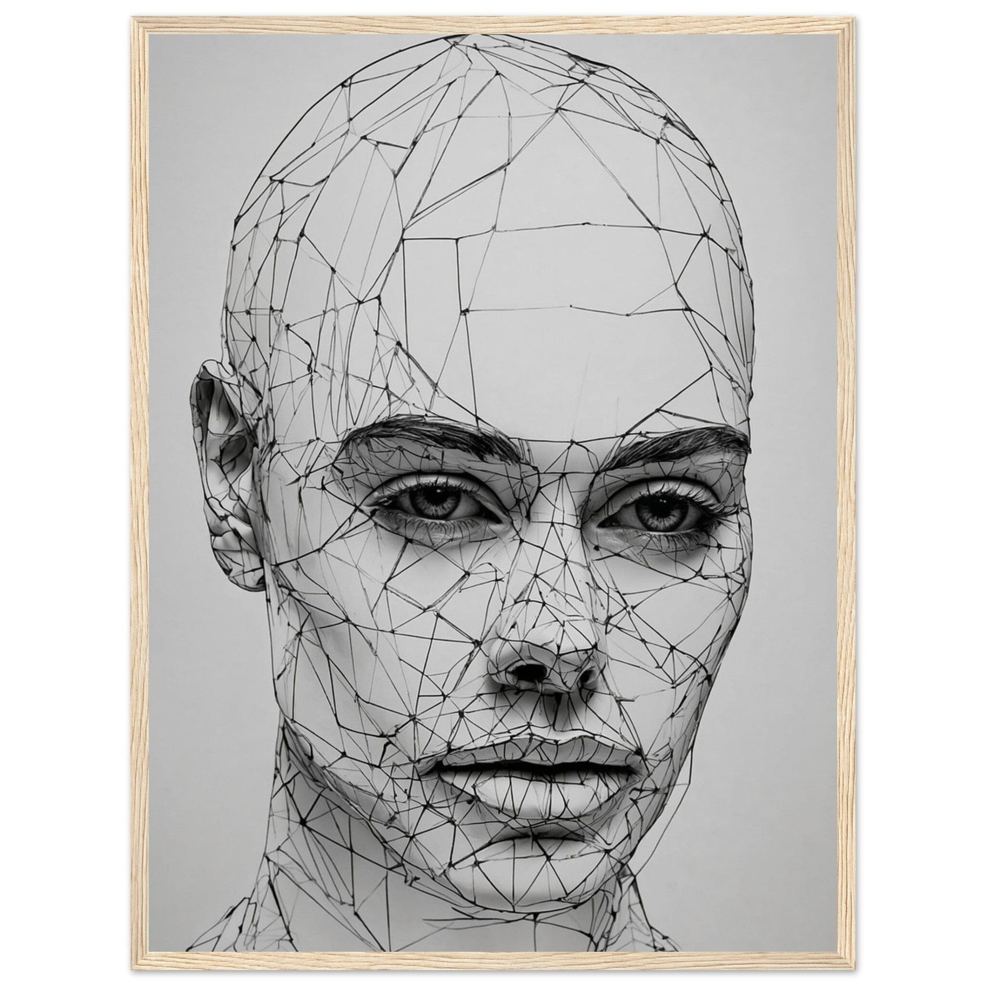 Premium Matte Paper Wooden Framed Poster - Exklusive Kunst in stilvollen Holzrahmen Print Material Modern Masterpieces 45x60 cm / 18x24″ Wood frame 