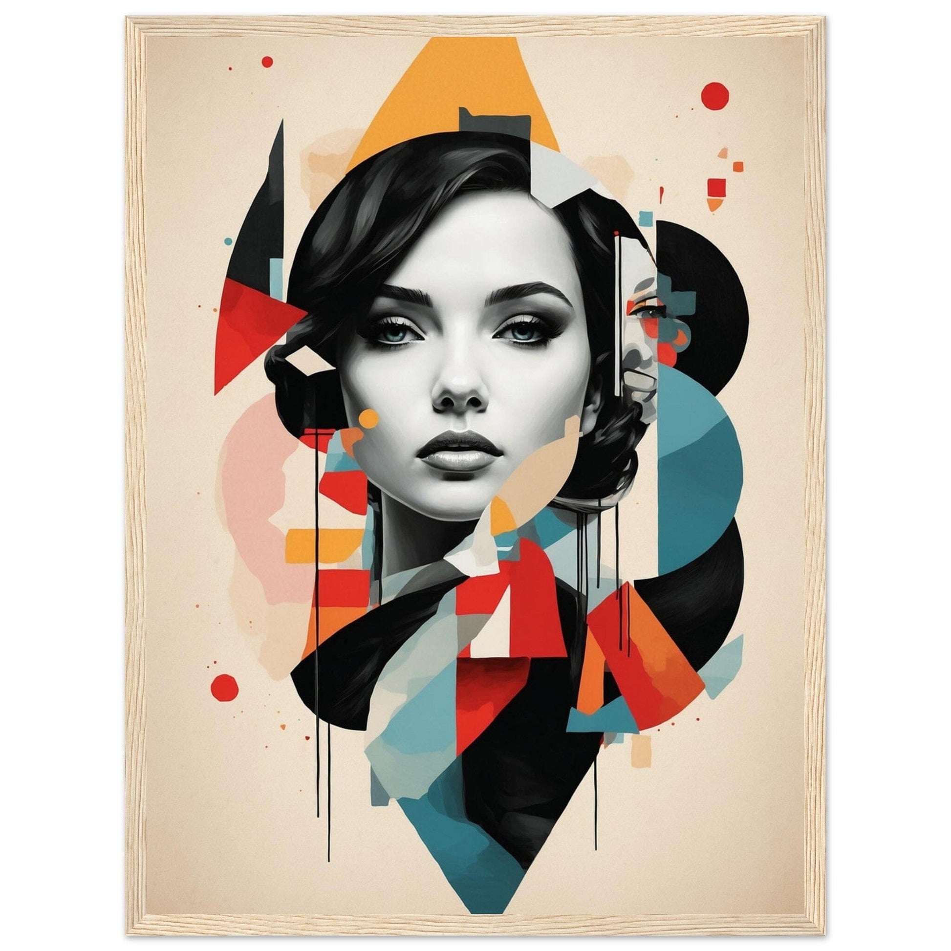 Premium Matte Paper Wooden Framed Poster - Exklusive Kunst in stilvollen Holzrahmen Print Material Modern Masterpieces 45x60 cm / 18x24″ Wood frame 