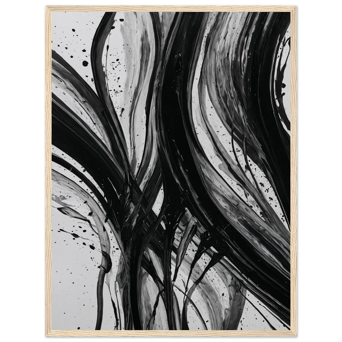 Premium Matte Paper Wooden Framed Poster - Exklusive Kunst in stilvollen Holzrahmen Print Material Modern Masterpieces 45x60 cm / 18x24″ Wood frame 