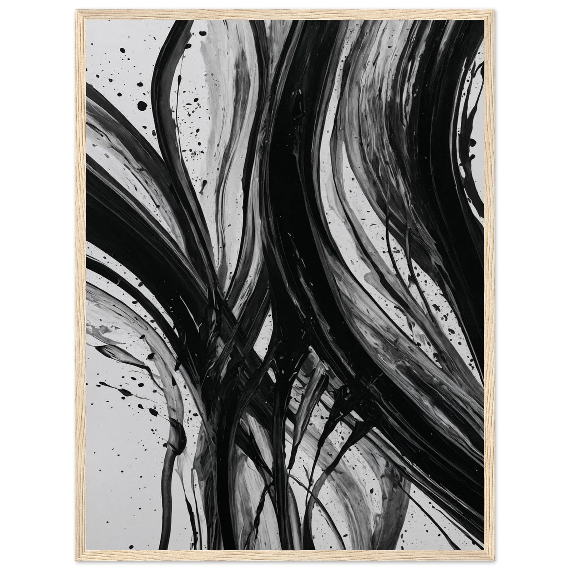 Premium Matte Paper Wooden Framed Poster - Exklusive Kunst in stilvollen Holzrahmen Print Material Modern Masterpieces 45x60 cm / 18x24″ Wood frame 