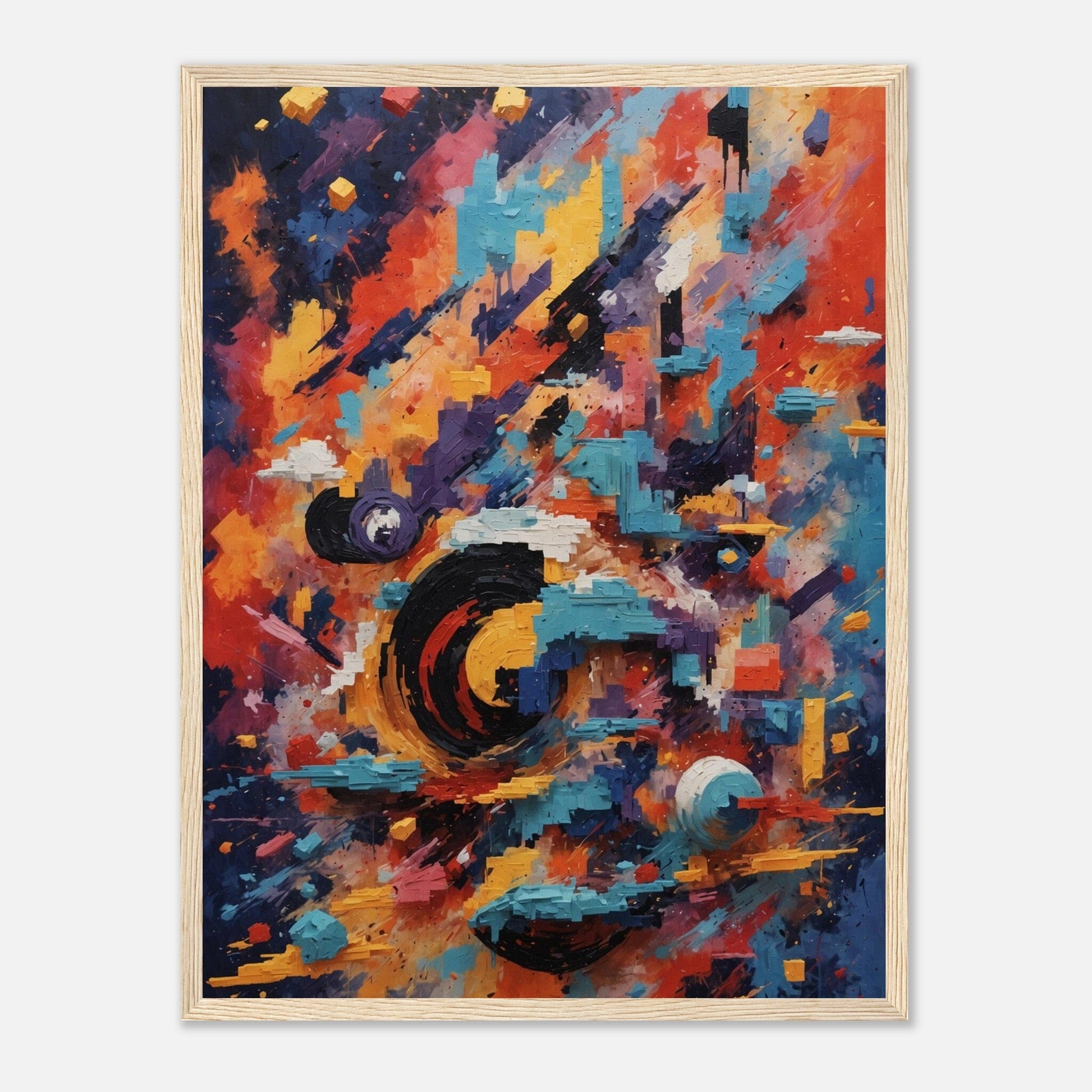 Premium Matte Paper Wooden Framed Poster - Exklusive Kunst in stilvollen Holzrahmen Print Material Modern Masterpieces 45x60 cm / 18x24″ Wood frame 