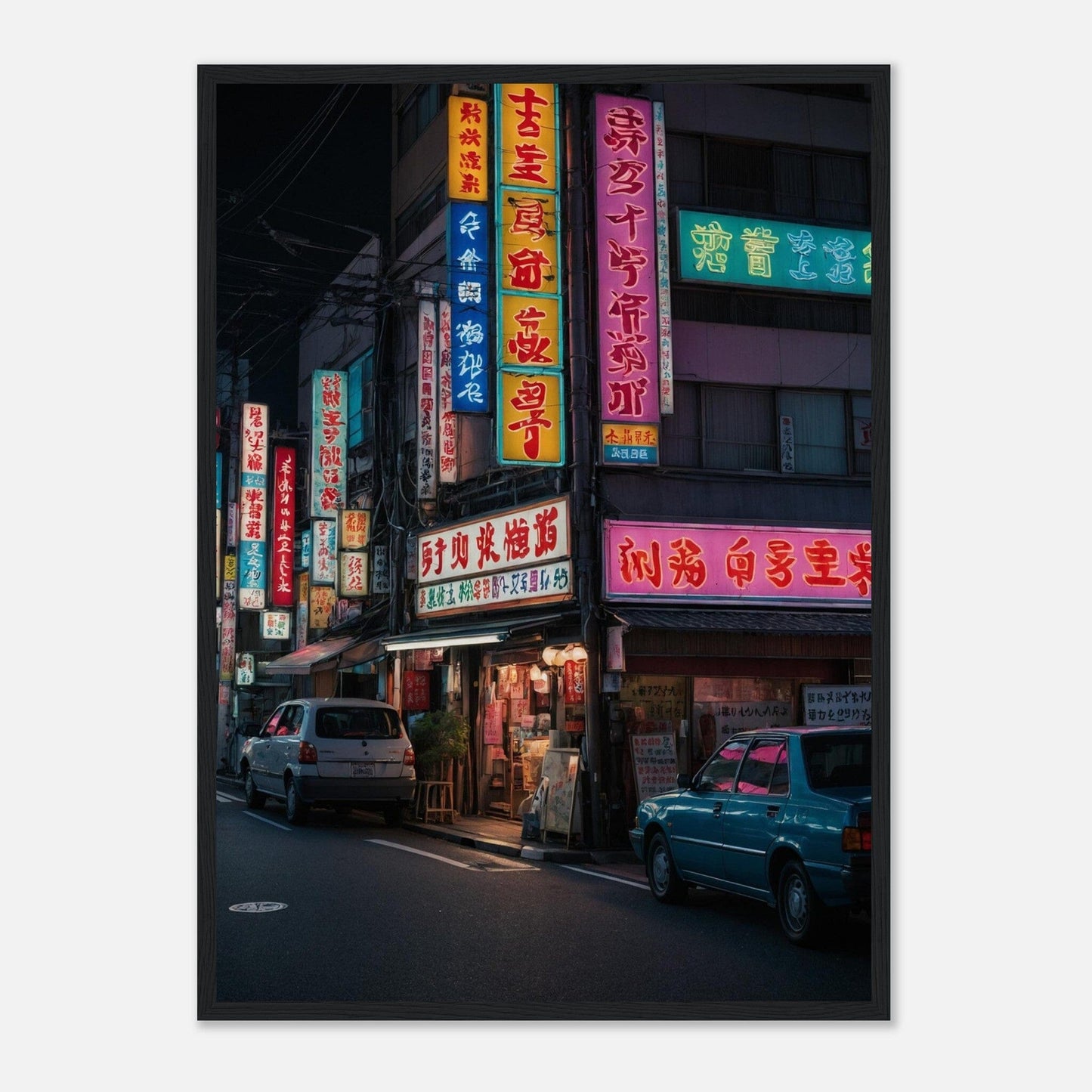 Premium Matte Paper Wooden Framed Poster - Exklusive Kunst in stilvollen Holzrahmen Print Material Modern Masterpieces 50x70 cm / 20x28″ Black frame 