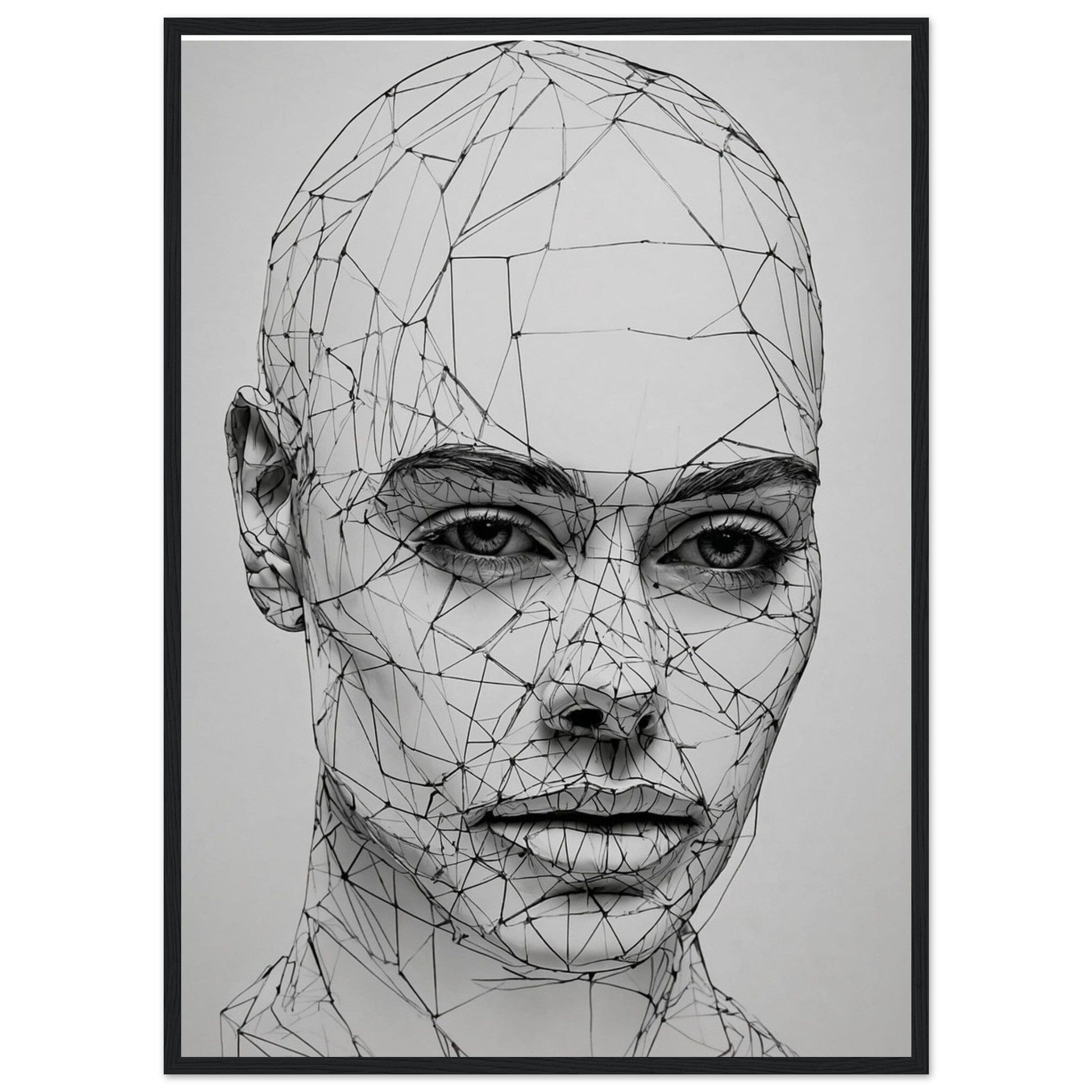 Premium Matte Paper Wooden Framed Poster - Exklusive Kunst in stilvollen Holzrahmen Print Material Modern Masterpieces 50x70 cm / 20x28″ Black frame 