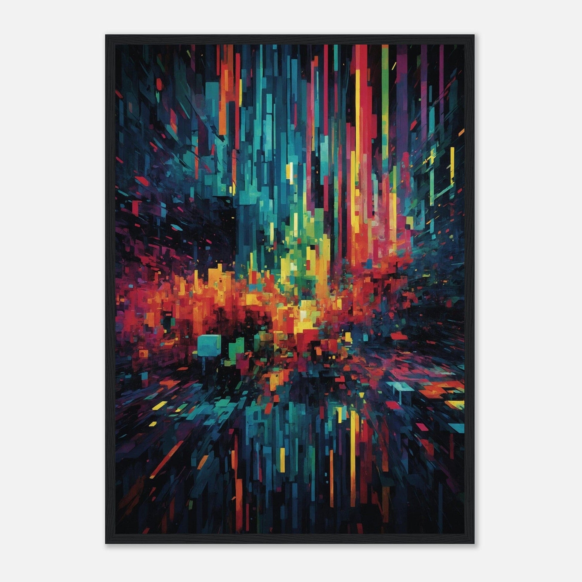 Premium Matte Paper Wooden Framed Poster - Exklusive Kunst in stilvollen Holzrahmen Print Material Modern Masterpieces 50x70 cm / 20x28″ Black frame 