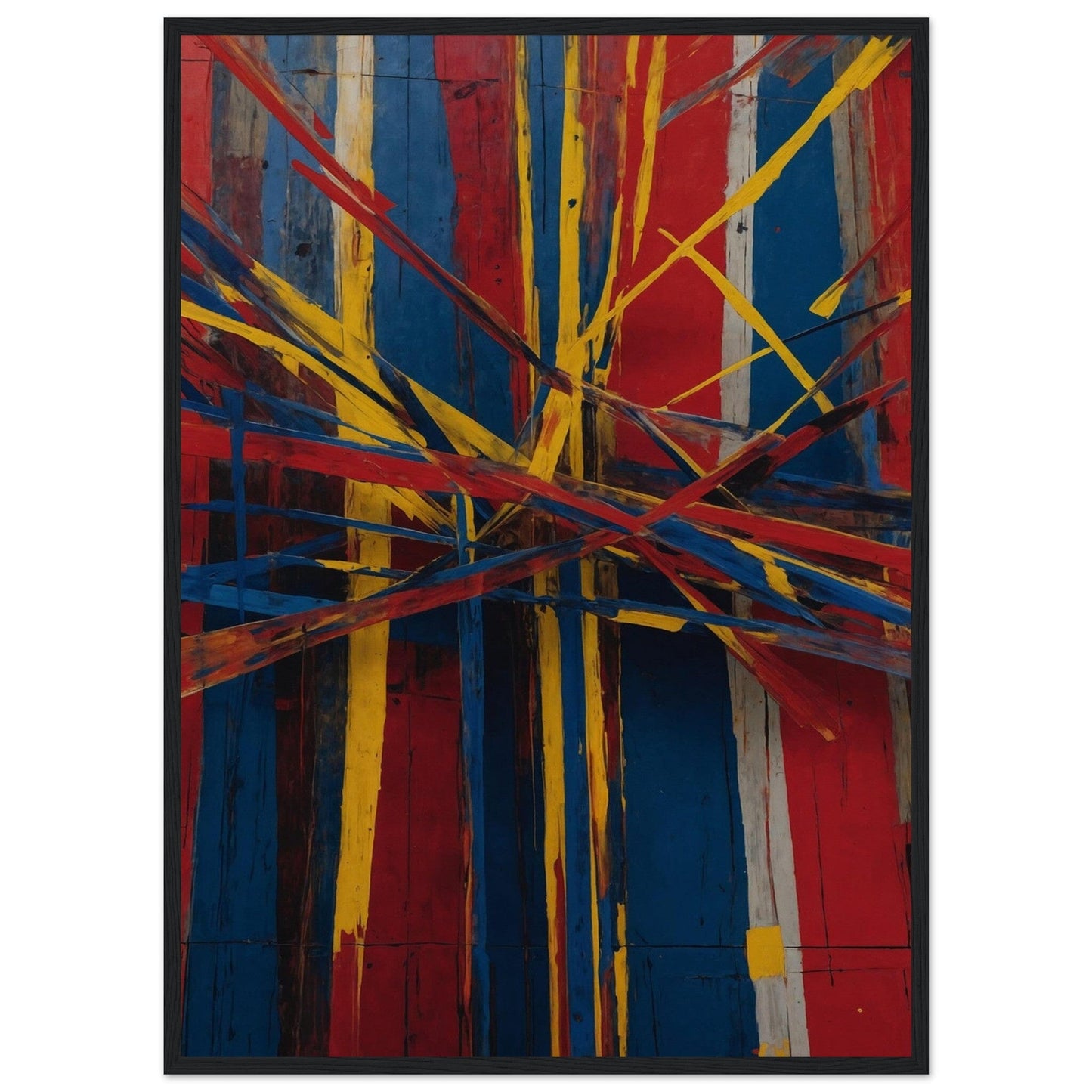 Premium Matte Paper Wooden Framed Poster - Exklusive Kunst in stilvollen Holzrahmen Print Material Modern Masterpieces 50x70 cm / 20x28″ Black frame 