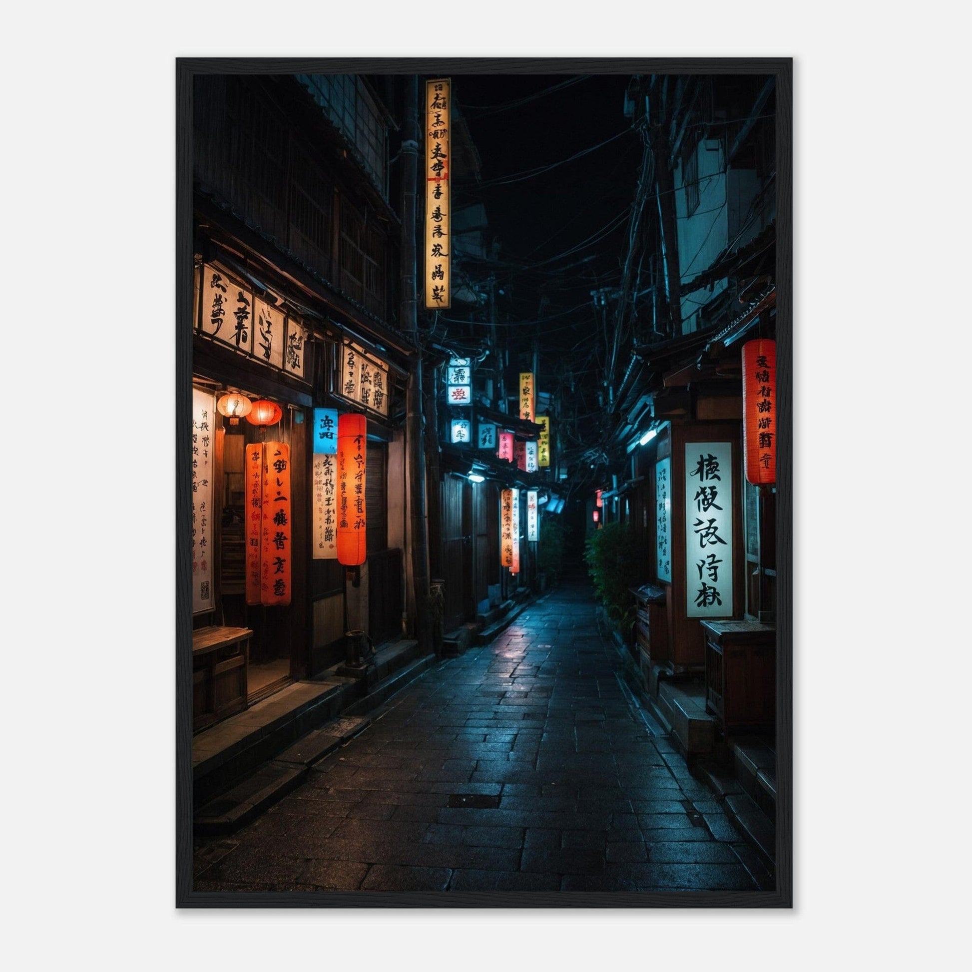 Premium Matte Paper Wooden Framed Poster - Exklusive Kunst in stilvollen Holzrahmen Print Material Modern Masterpieces 50x70 cm / 20x28″ Black frame 