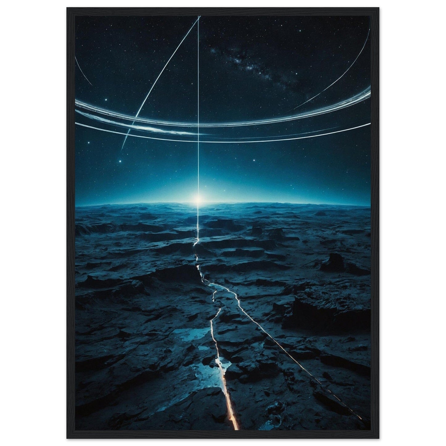 Premium Matte Paper Wooden Framed Poster - Exklusive Kunst in stilvollen Holzrahmen Print Material Modern Masterpieces 50x70 cm / 20x28″ Black frame 