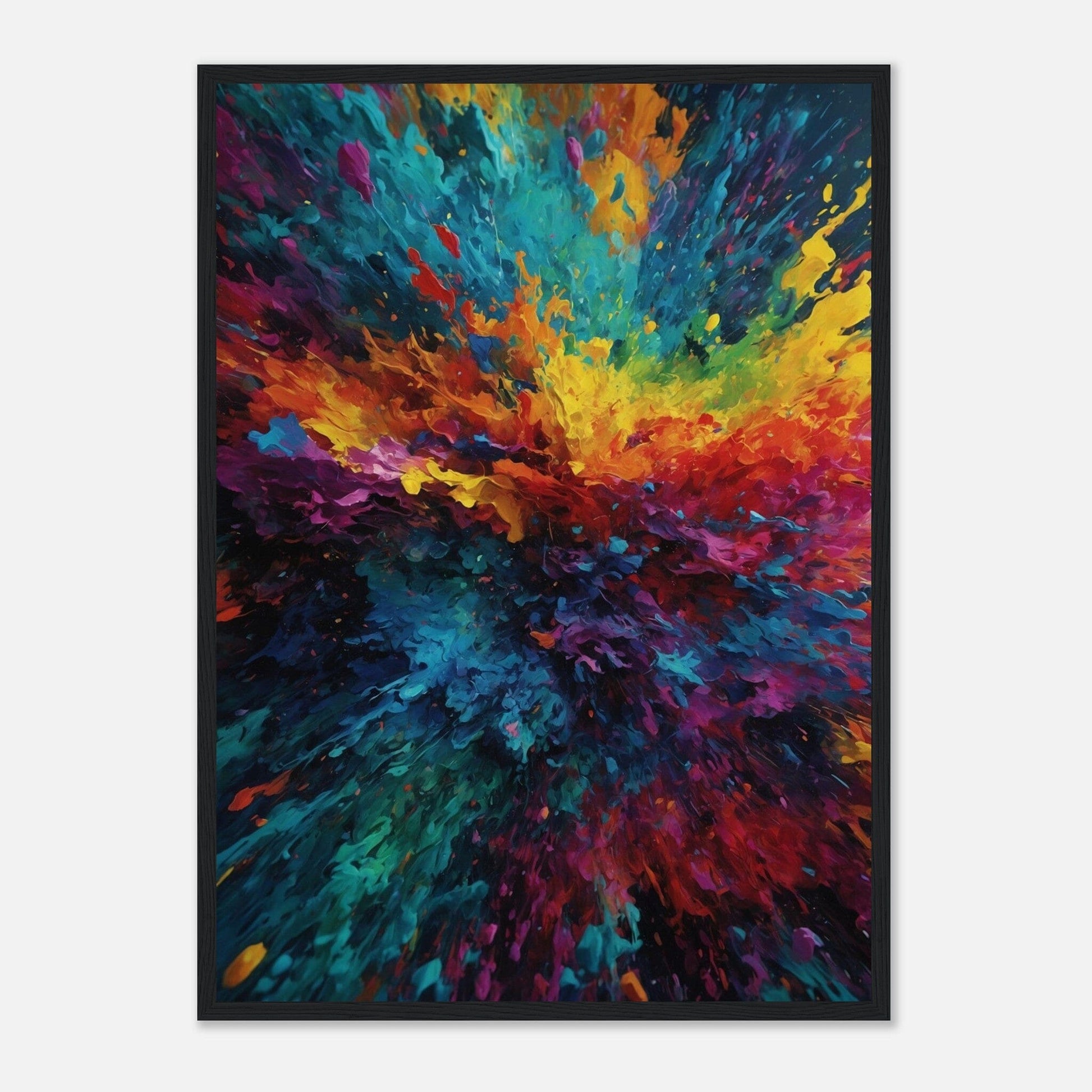 Premium Matte Paper Wooden Framed Poster - Exklusive Kunst in stilvollen Holzrahmen Print Material Modern Masterpieces 50x70 cm / 20x28″ Black frame 