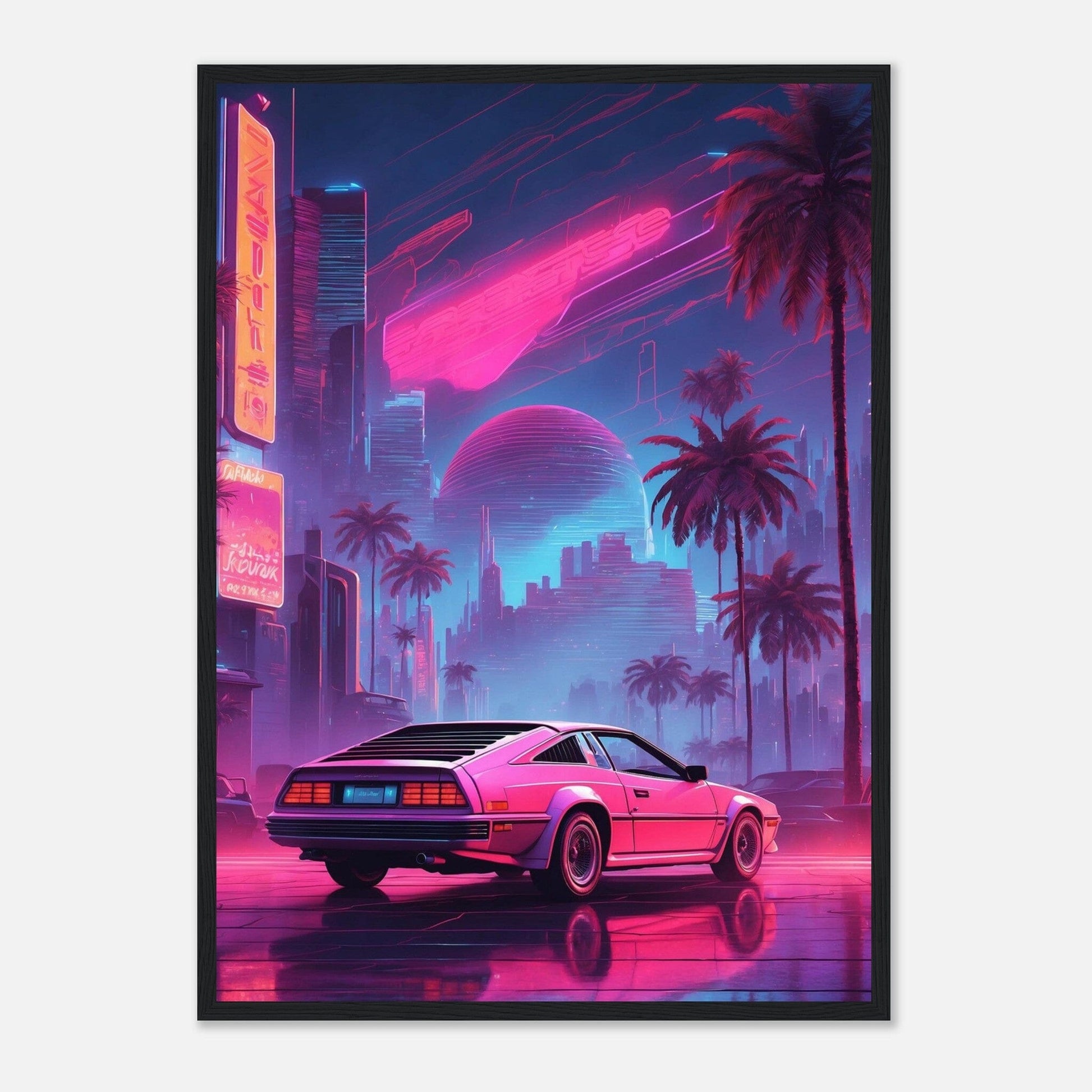 Premium Matte Paper Wooden Framed Poster - Exklusive Kunst in stilvollen Holzrahmen Print Material Modern Masterpieces 50x70 cm / 20x28″ Black frame 