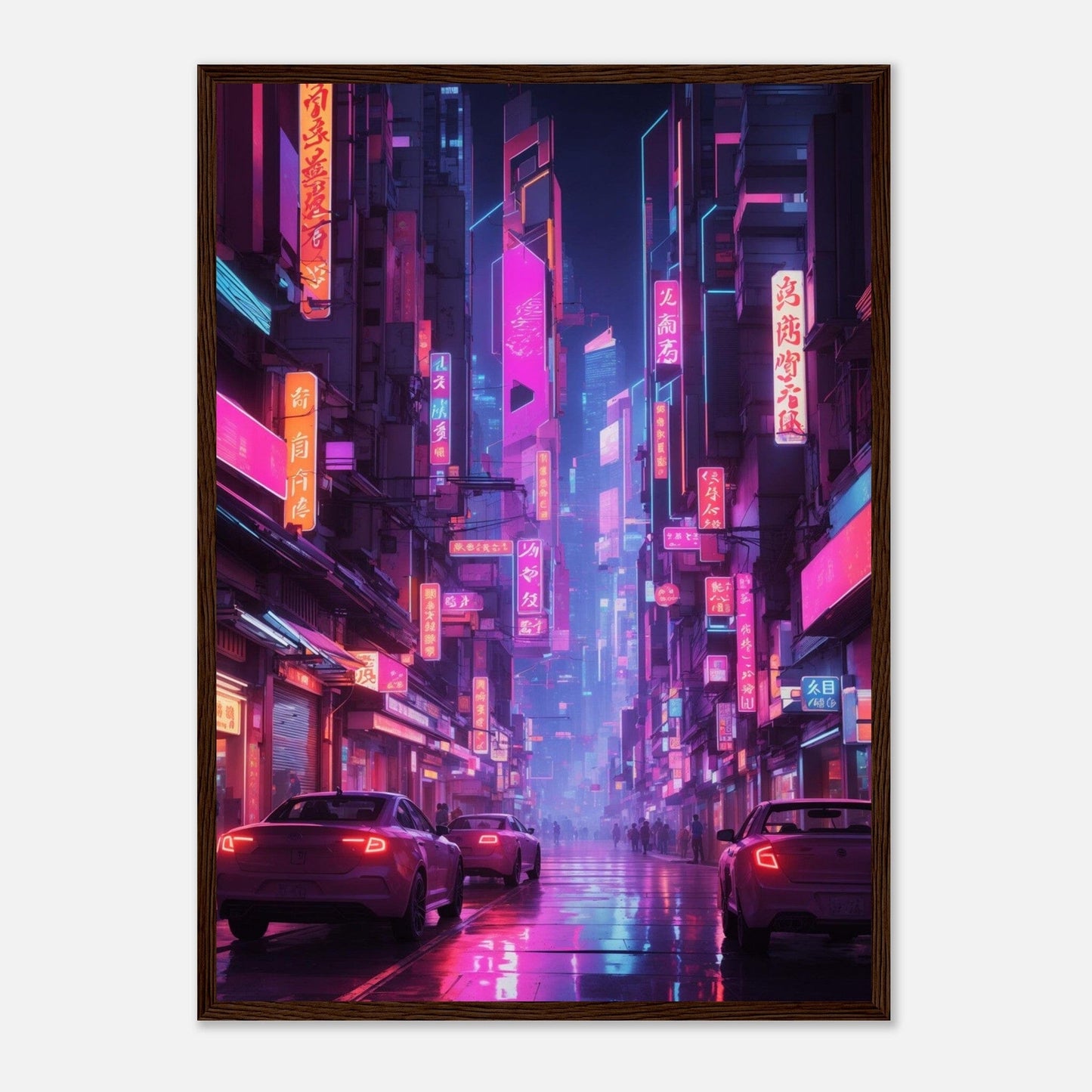 Premium Matte Paper Wooden Framed Poster - Exklusive Kunst in stilvollen Holzrahmen Print Material Modern Masterpieces 50x70 cm / 20x28″ Dark wood frame 