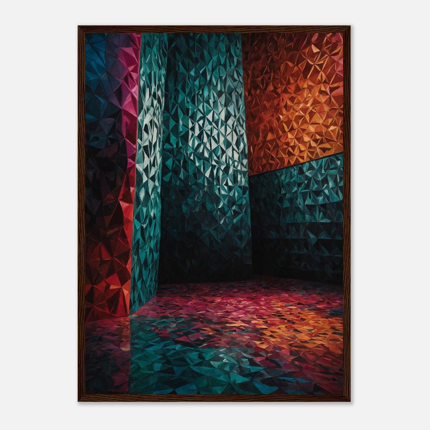 Premium Matte Paper Wooden Framed Poster - Exklusive Kunst in stilvollen Holzrahmen Print Material Modern Masterpieces 50x70 cm / 20x28″ Dark wood frame 