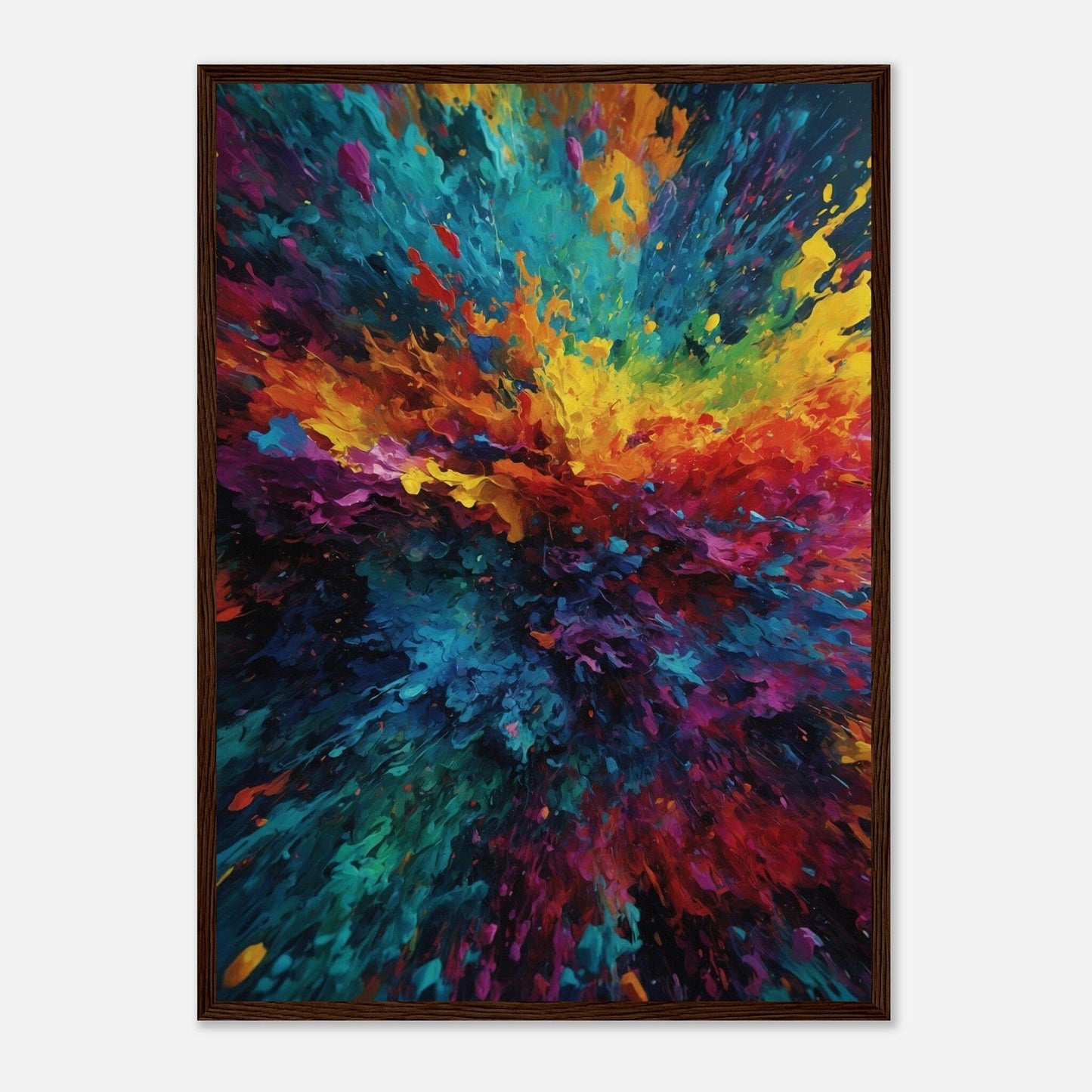 Premium Matte Paper Wooden Framed Poster - Exklusive Kunst in stilvollen Holzrahmen Print Material Modern Masterpieces 50x70 cm / 20x28″ Dark wood frame 
