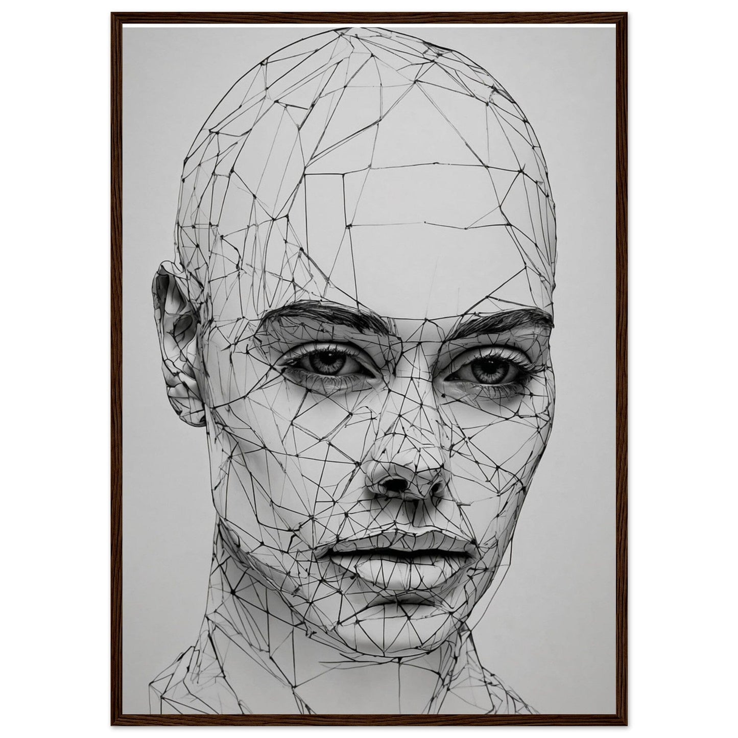 Premium Matte Paper Wooden Framed Poster - Exklusive Kunst in stilvollen Holzrahmen Print Material Modern Masterpieces 50x70 cm / 20x28″ Dark wood frame 