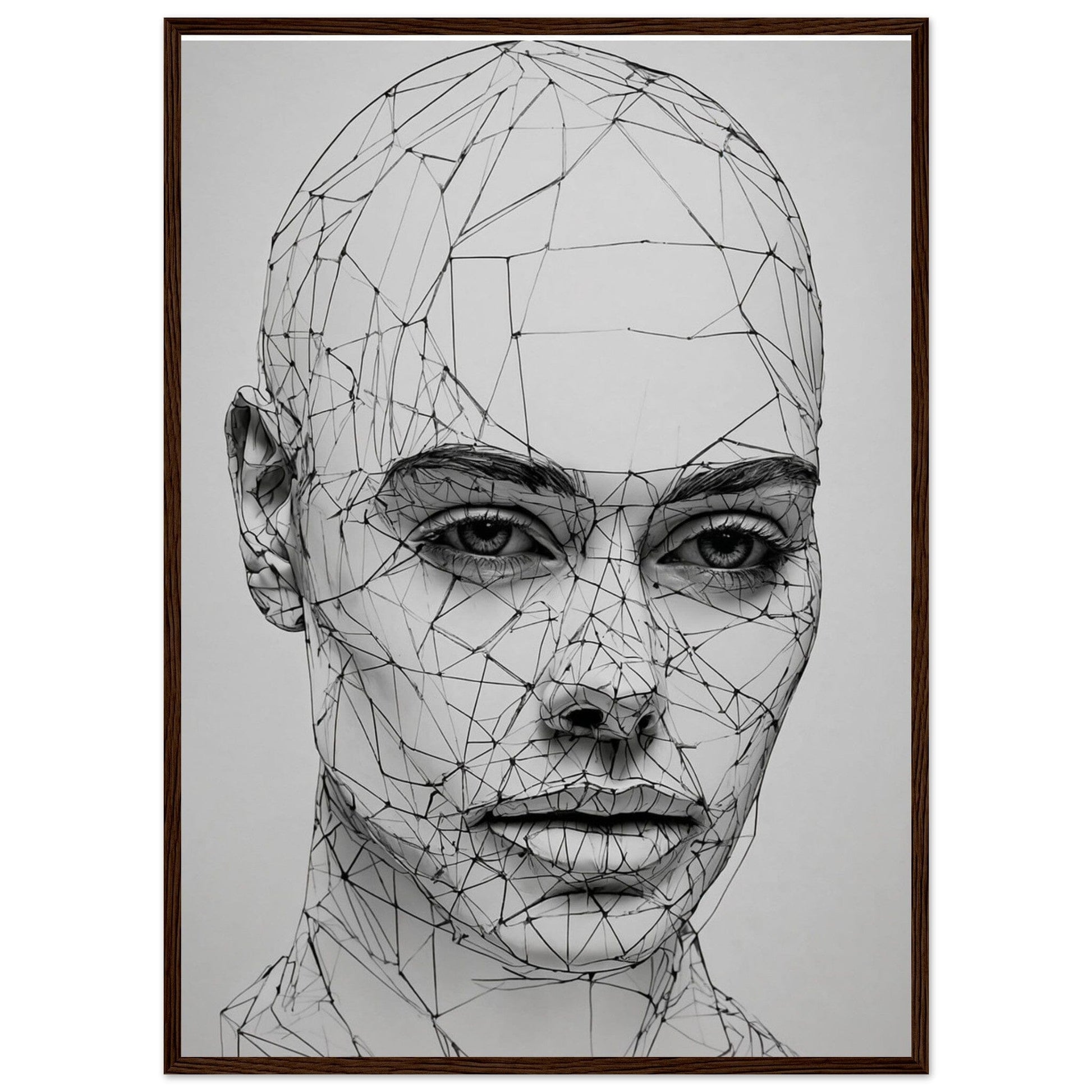 Premium Matte Paper Wooden Framed Poster - Exklusive Kunst in stilvollen Holzrahmen Print Material Modern Masterpieces 50x70 cm / 20x28″ Dark wood frame 
