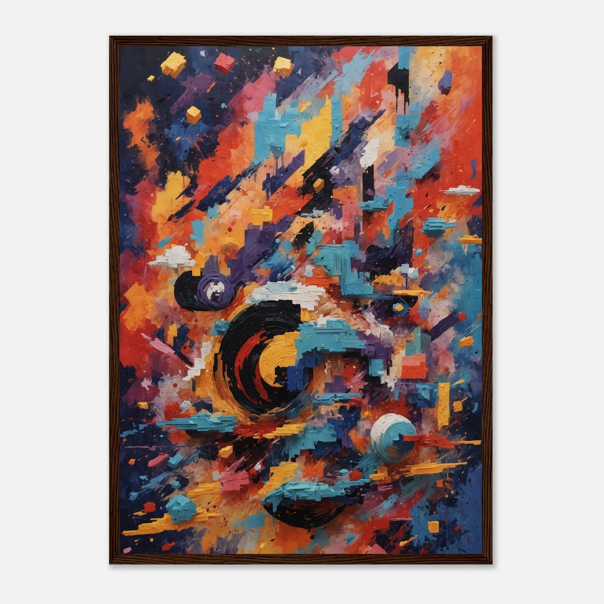 Premium Matte Paper Wooden Framed Poster - Exklusive Kunst in stilvollen Holzrahmen Print Material Modern Masterpieces 50x70 cm / 20x28″ Dark wood frame 
