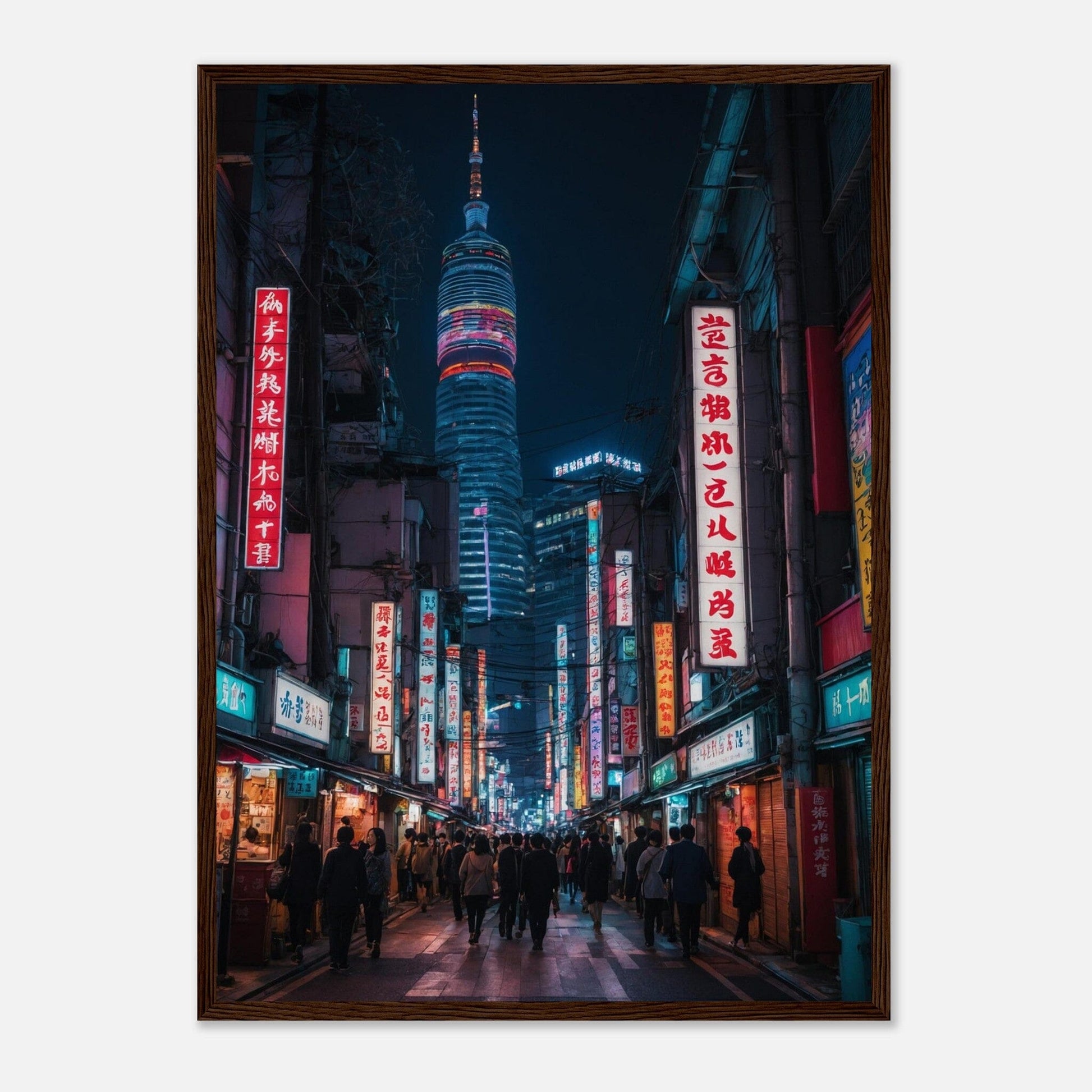 Premium Matte Paper Wooden Framed Poster - Exklusive Kunst in stilvollen Holzrahmen Print Material Modern Masterpieces 50x70 cm / 20x28″ Dark wood frame 