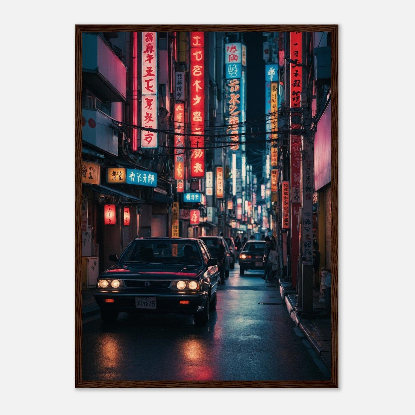 Premium Matte Paper Wooden Framed Poster - Exklusive Kunst in stilvollen Holzrahmen Print Material Modern Masterpieces 50x70 cm / 20x28″ Dark wood frame 