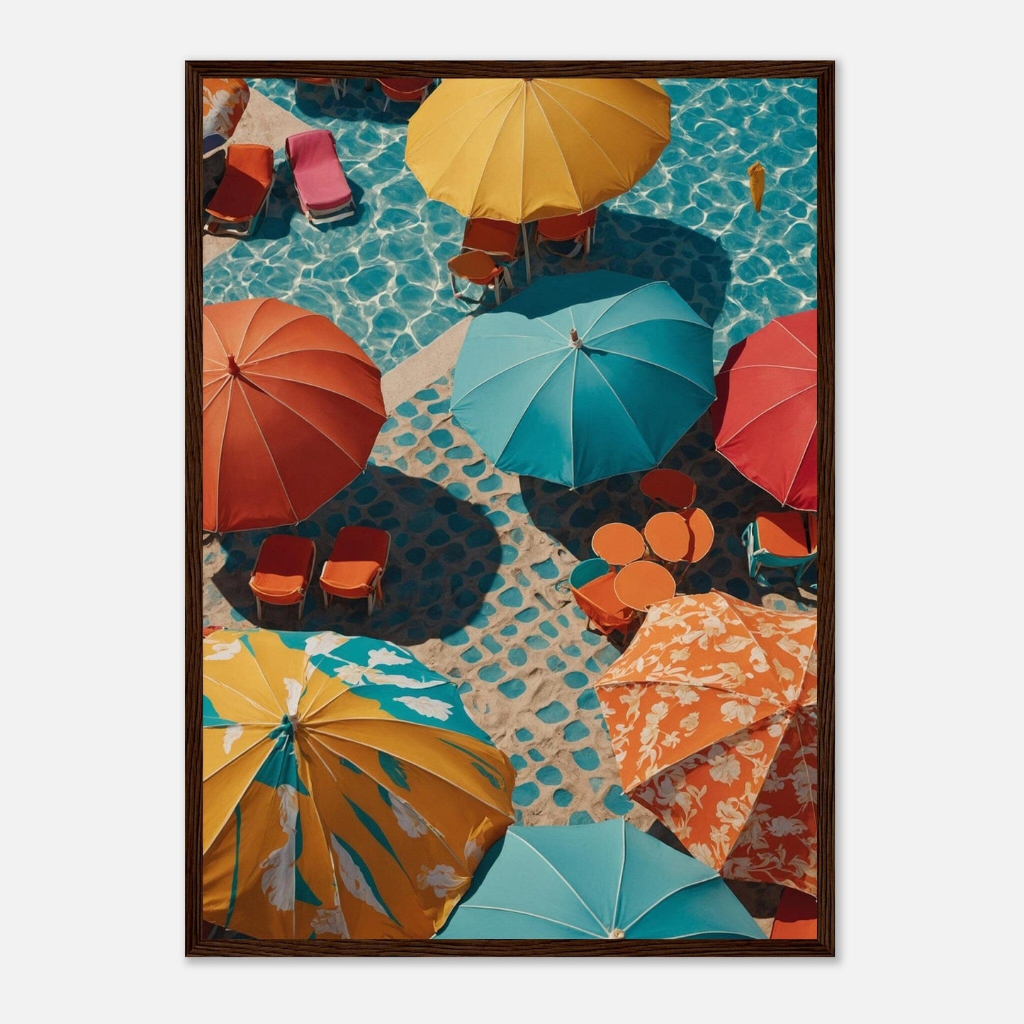 Premium Matte Paper Wooden Framed Poster - Exklusive Kunst in stilvollen Holzrahmen Print Material Modern Masterpieces 50x70 cm / 20x28″ Dark wood frame 