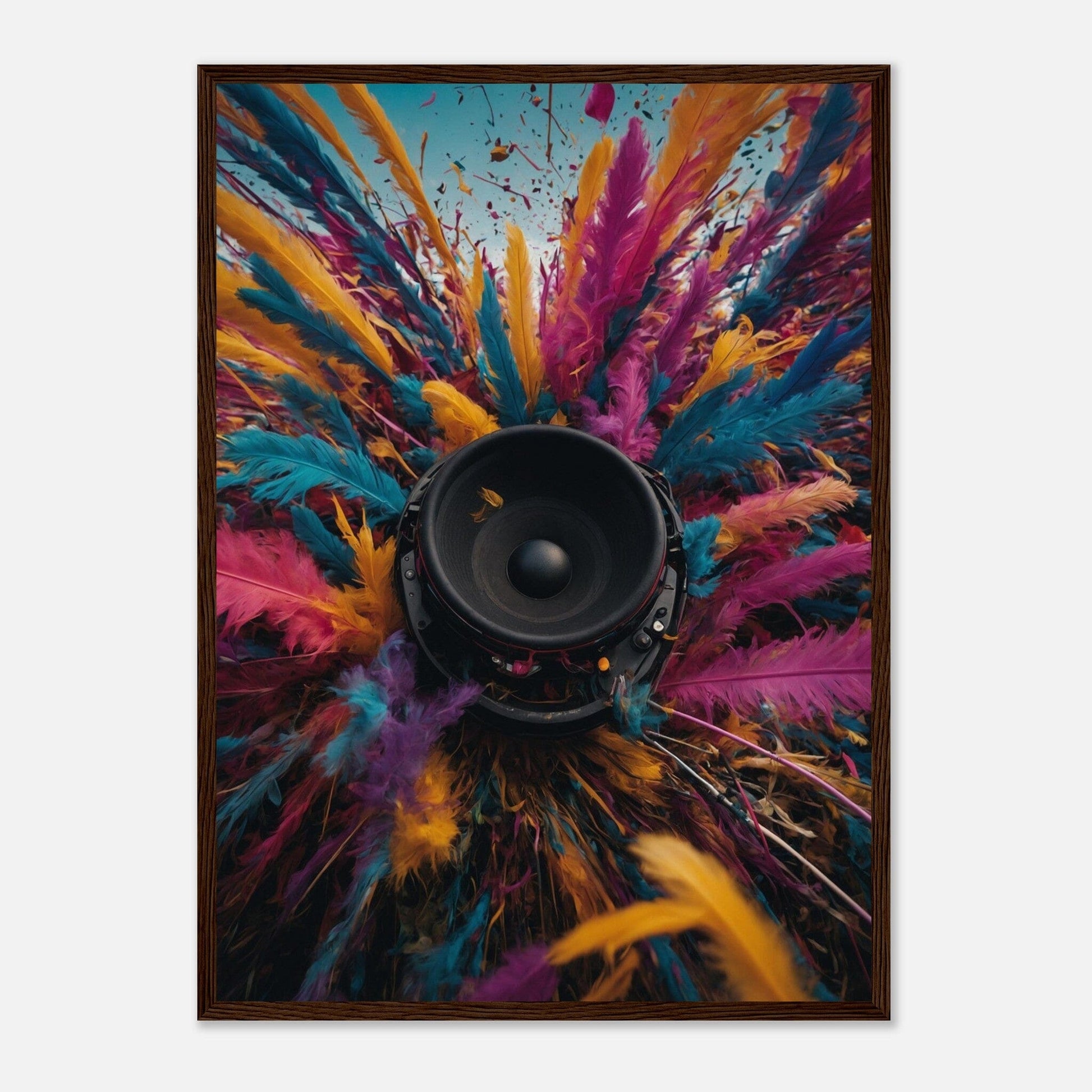Premium Matte Paper Wooden Framed Poster - Exklusive Kunst in stilvollen Holzrahmen Print Material Modern Masterpieces 50x70 cm / 20x28″ Dark wood frame 