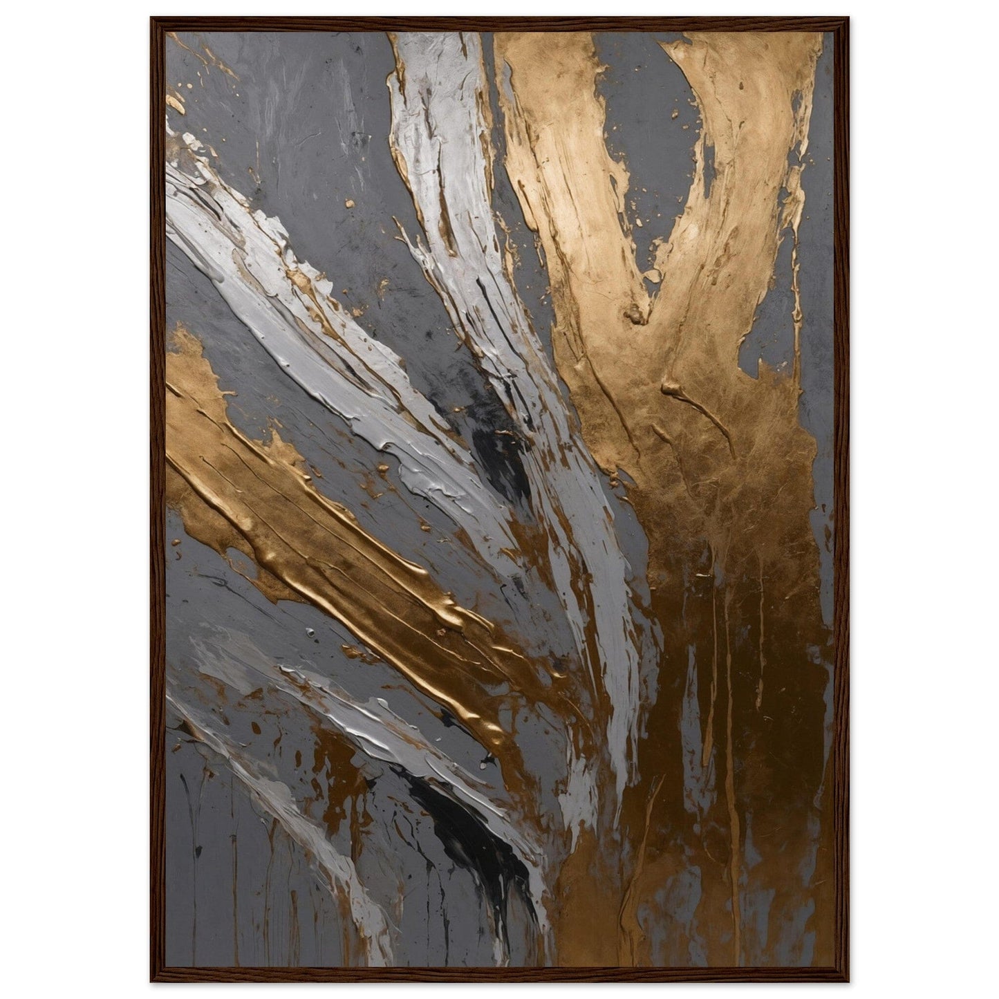 Premium Matte Paper Wooden Framed Poster - Exklusive Kunst in stilvollen Holzrahmen Print Material Modern Masterpieces 50x70 cm / 20x28″ Dark wood frame 