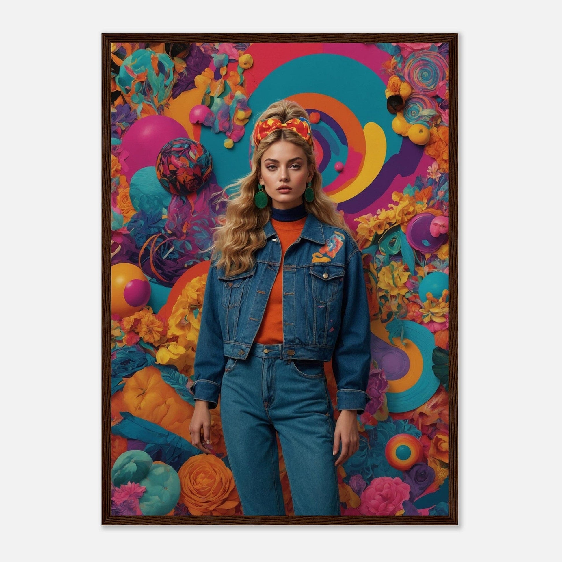 Premium Matte Paper Wooden Framed Poster - Exklusive Kunst in stilvollen Holzrahmen Print Material Modern Masterpieces 50x70 cm / 20x28″ Dark wood frame 