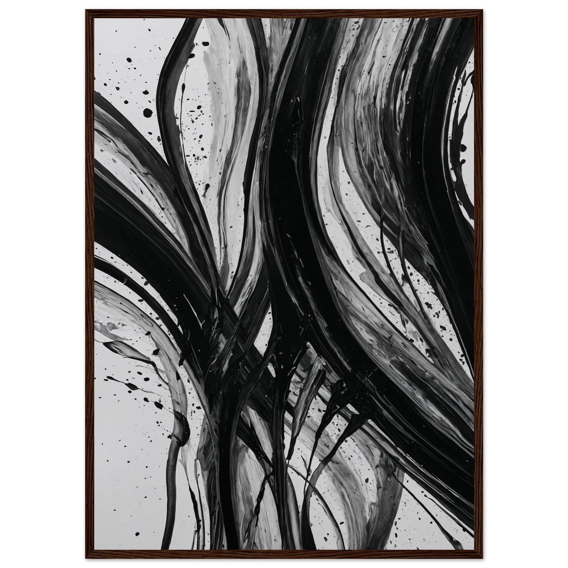Premium Matte Paper Wooden Framed Poster - Exklusive Kunst in stilvollen Holzrahmen Print Material Modern Masterpieces 50x70 cm / 20x28″ Dark wood frame 
