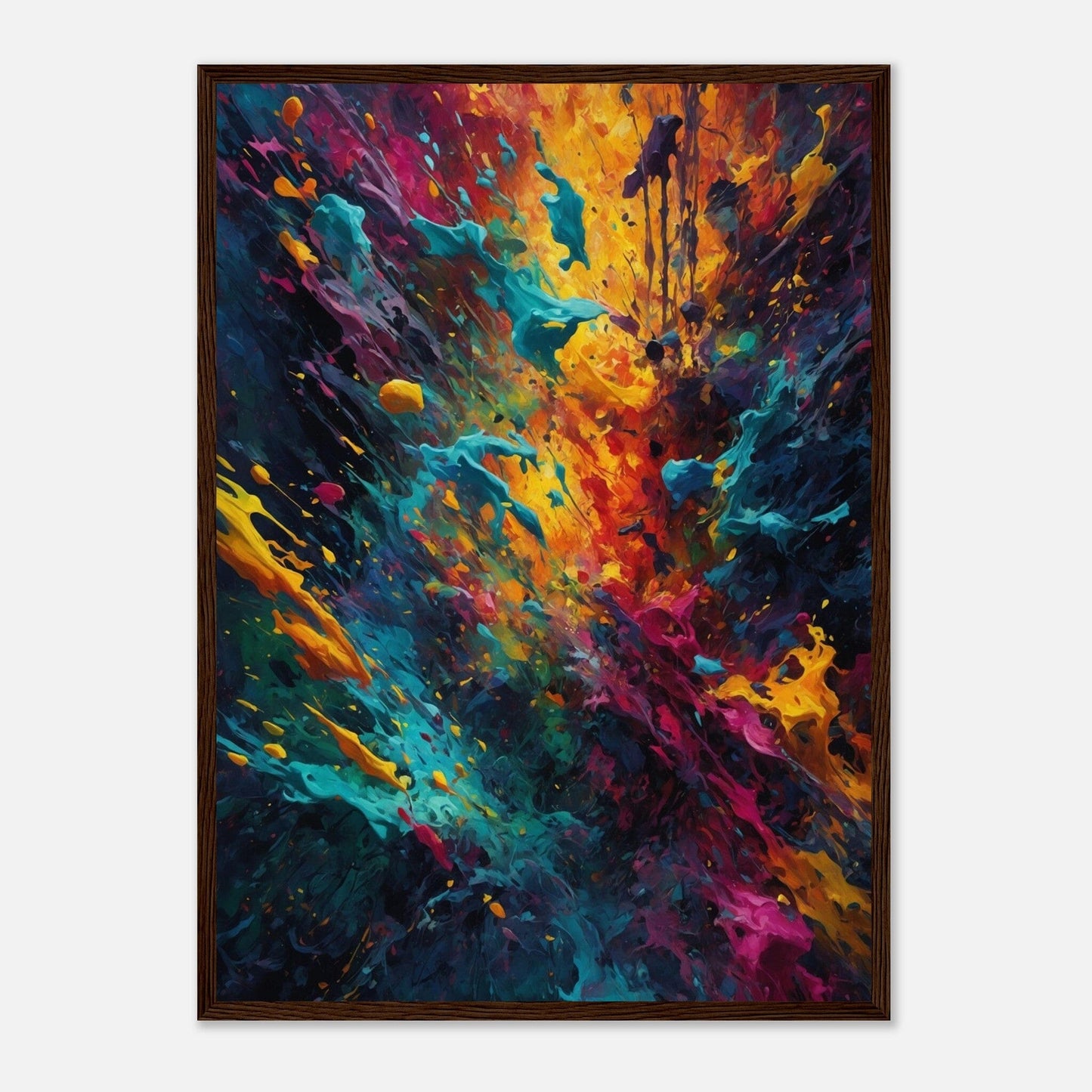 Premium Matte Paper Wooden Framed Poster - Exklusive Kunst in stilvollen Holzrahmen Print Material Modern Masterpieces 50x70 cm / 20x28″ Dark wood frame 