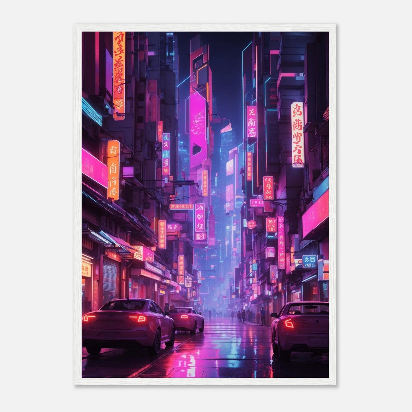 Premium Matte Paper Wooden Framed Poster - Exklusive Kunst in stilvollen Holzrahmen Print Material Modern Masterpieces 50x70 cm / 20x28″ White frame 