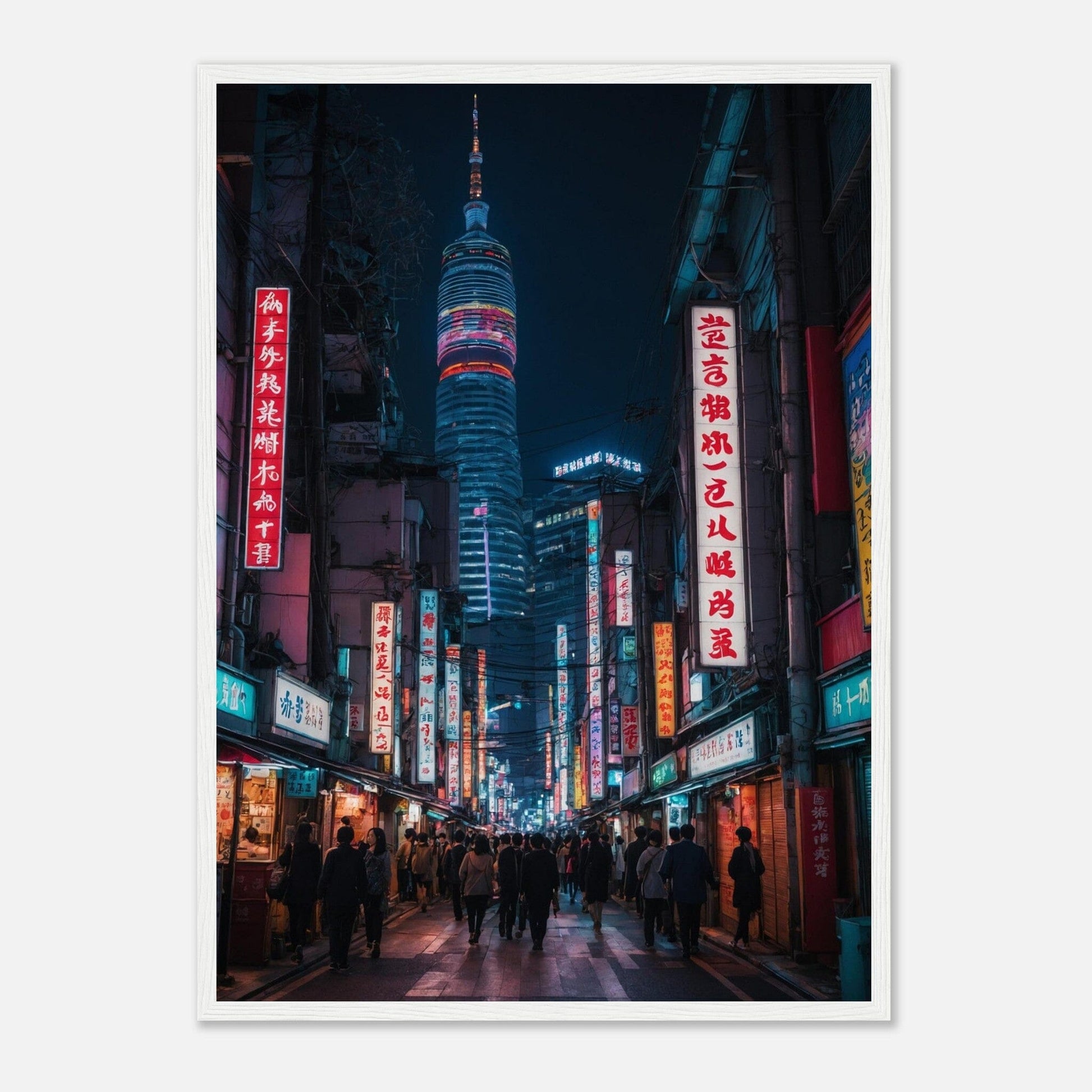 Premium Matte Paper Wooden Framed Poster - Exklusive Kunst in stilvollen Holzrahmen Print Material Modern Masterpieces 50x70 cm / 20x28″ White frame 