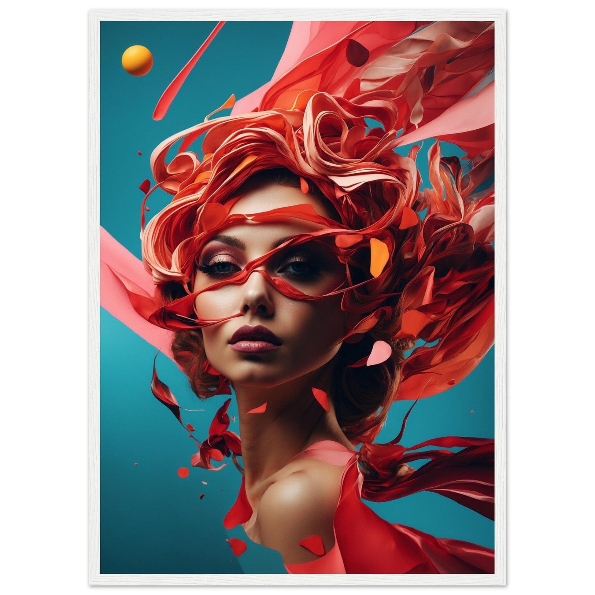 Premium Matte Paper Wooden Framed Poster - Exklusive Kunst in stilvollen Holzrahmen Print Material Modern Masterpieces 50x70 cm / 20x28″ White frame 
